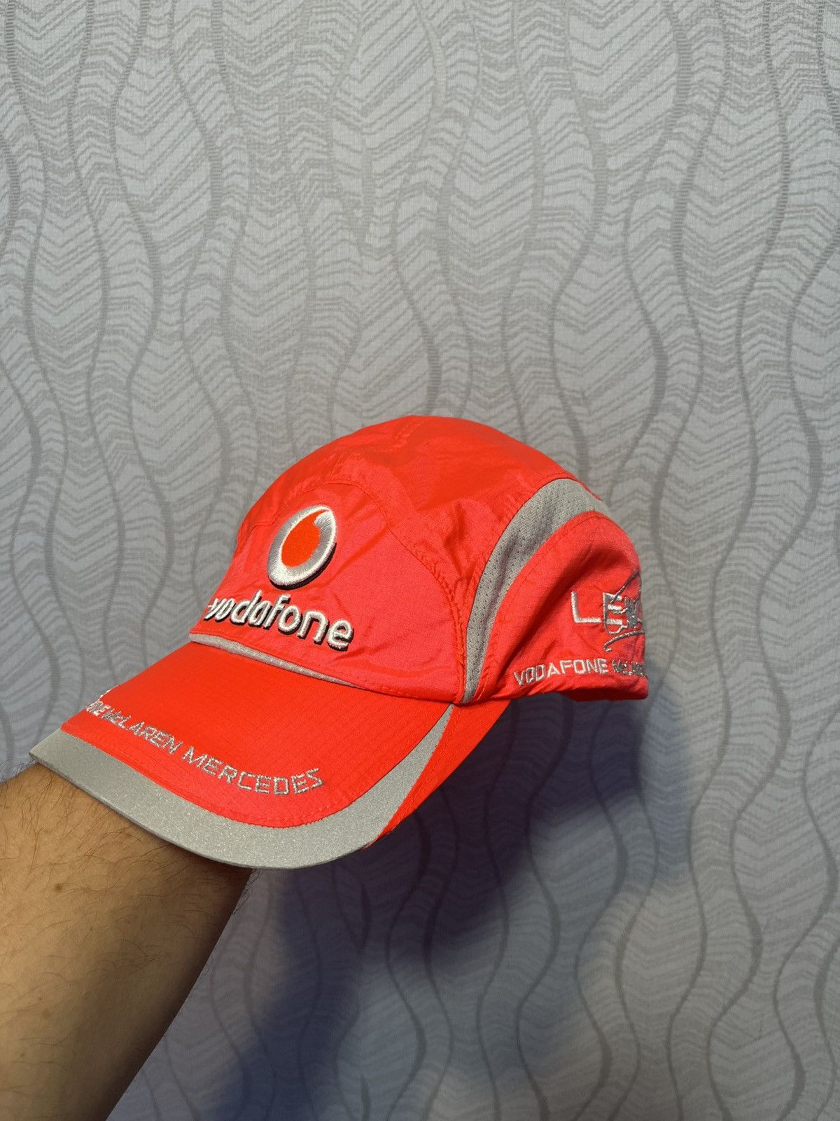 Mercedes-Benz Vodafone McLaren Mercedes Lewis Hamilton 2 Caps Racing F1 Size ONE SIZE - 3 Thumbnail