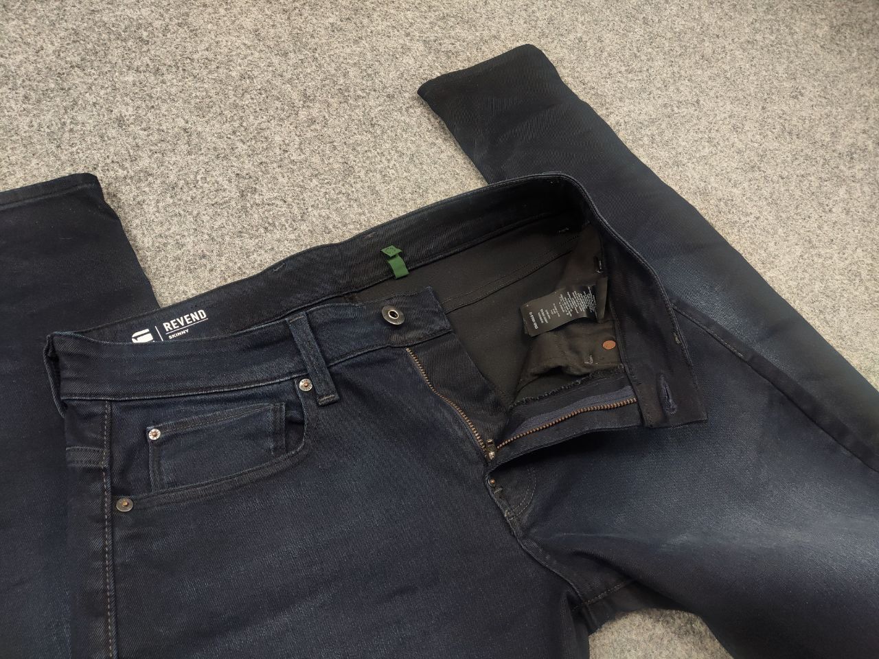 G-Star G Star Raw revend skinny jeans Dark Denim Vintage Faded Size US 34 / EU 50 - 9 Thumbnail