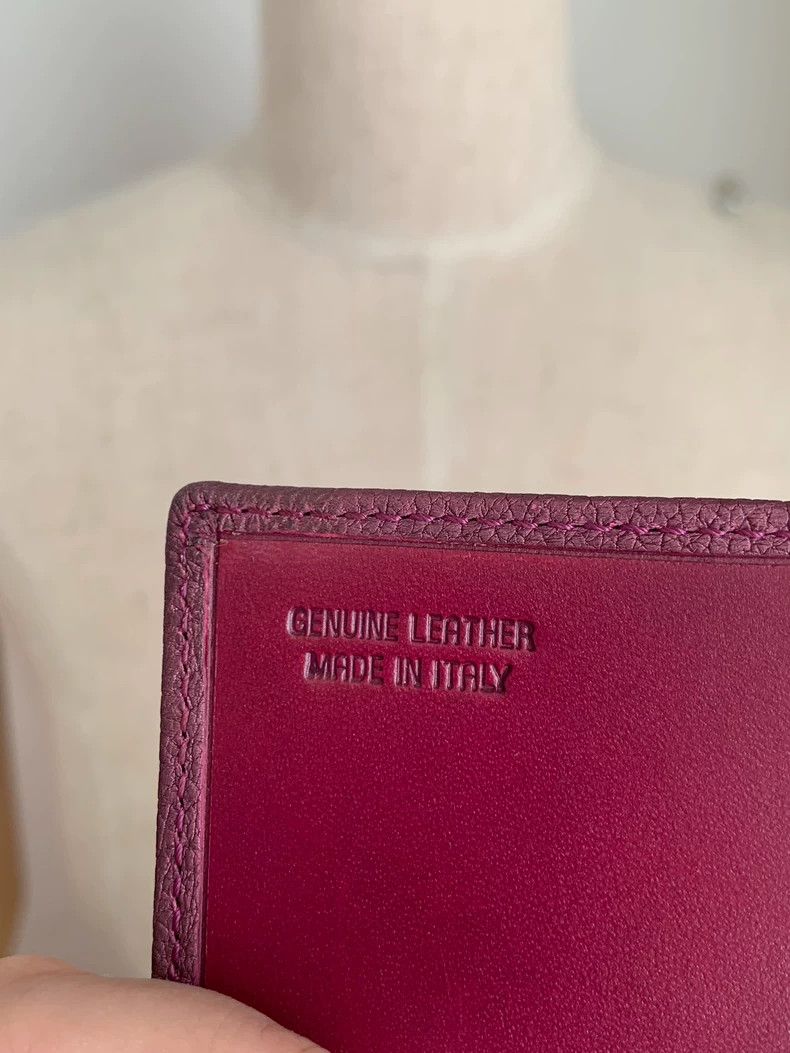 Vivienne Westwood Vivienne Westwood Lychee texture Saturn purple red wallet Size ONE SIZE - 5 Thumbnail