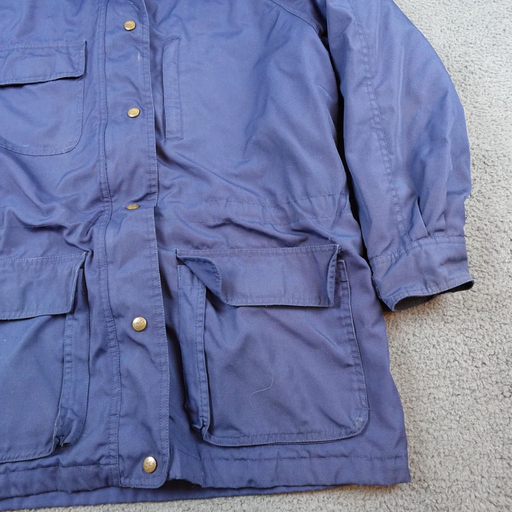 Eddie Bauer VINTAGE Eddie Bauer Jacket Mens Large Blue Hooded Wool Lined Parka Outdoor 90s Size US L / EU 52-54 / 3 - 2 Thumbnail