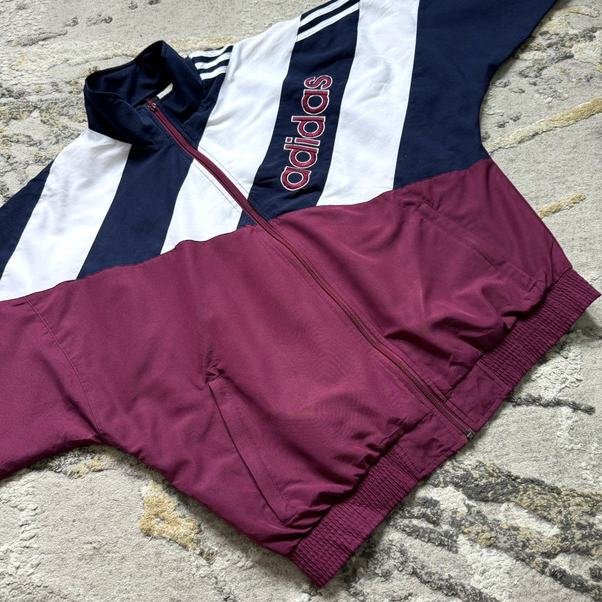 Adidas Vintage 90s Adidas Spell Out Windbreaker Jacket Size US XS / EU 42 / 0 - 7 Thumbnail
