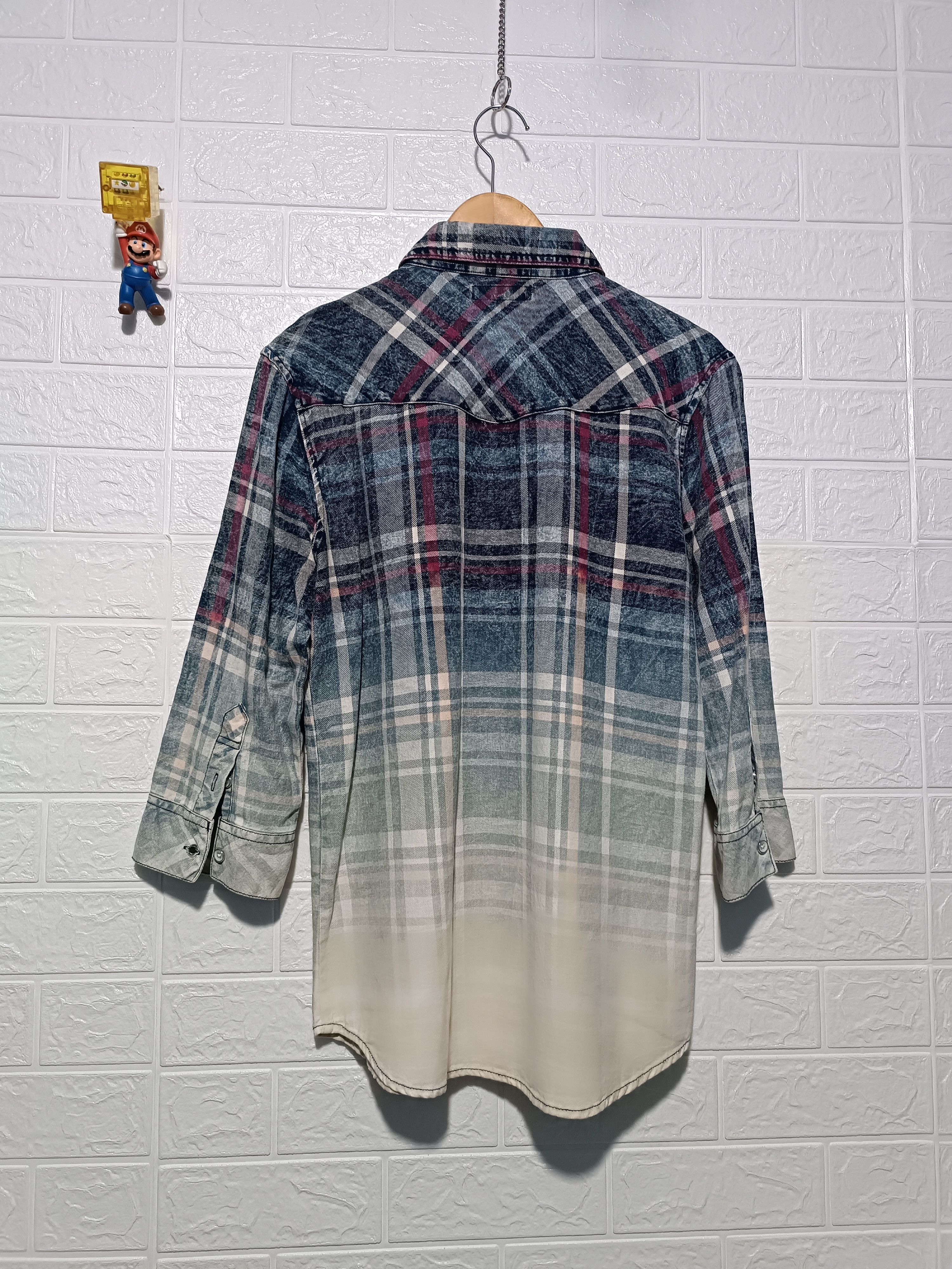 semanticdesign Sematic Design Two Tone Distressed Washing Shirt Size US S / EU 44-46 / 1 - 5 Thumbnail