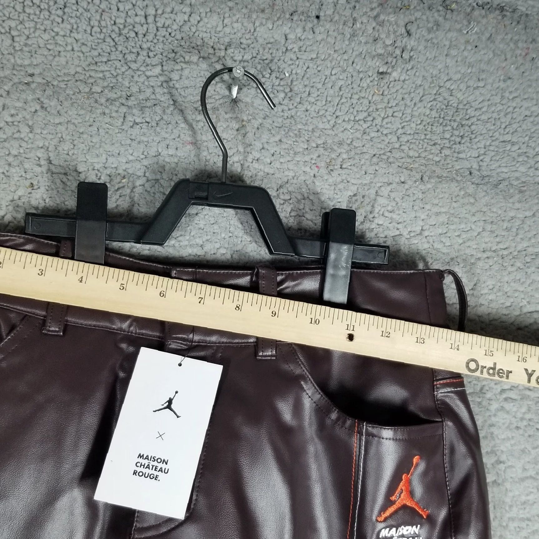 Nike VINTAGE Nike Air Jordan X Maison Château Rouge Pants DJ9764-203 NWT Size 4 Women Brown & Sail Straight Leg Women's Pants Size 27" / US 4 / IT 40 - 4 Thumbnail