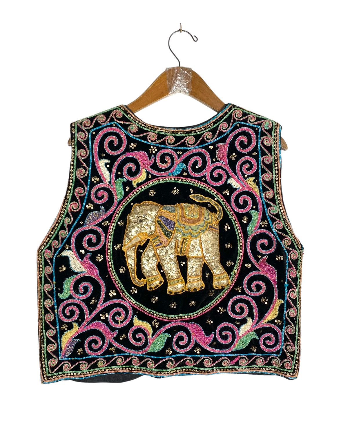 Vintage Vtg Traditional Kalaga Vest Puffy Elephant Fully Embroidered Size US S / EU 44-46 / 1 - 1 Thumbnail