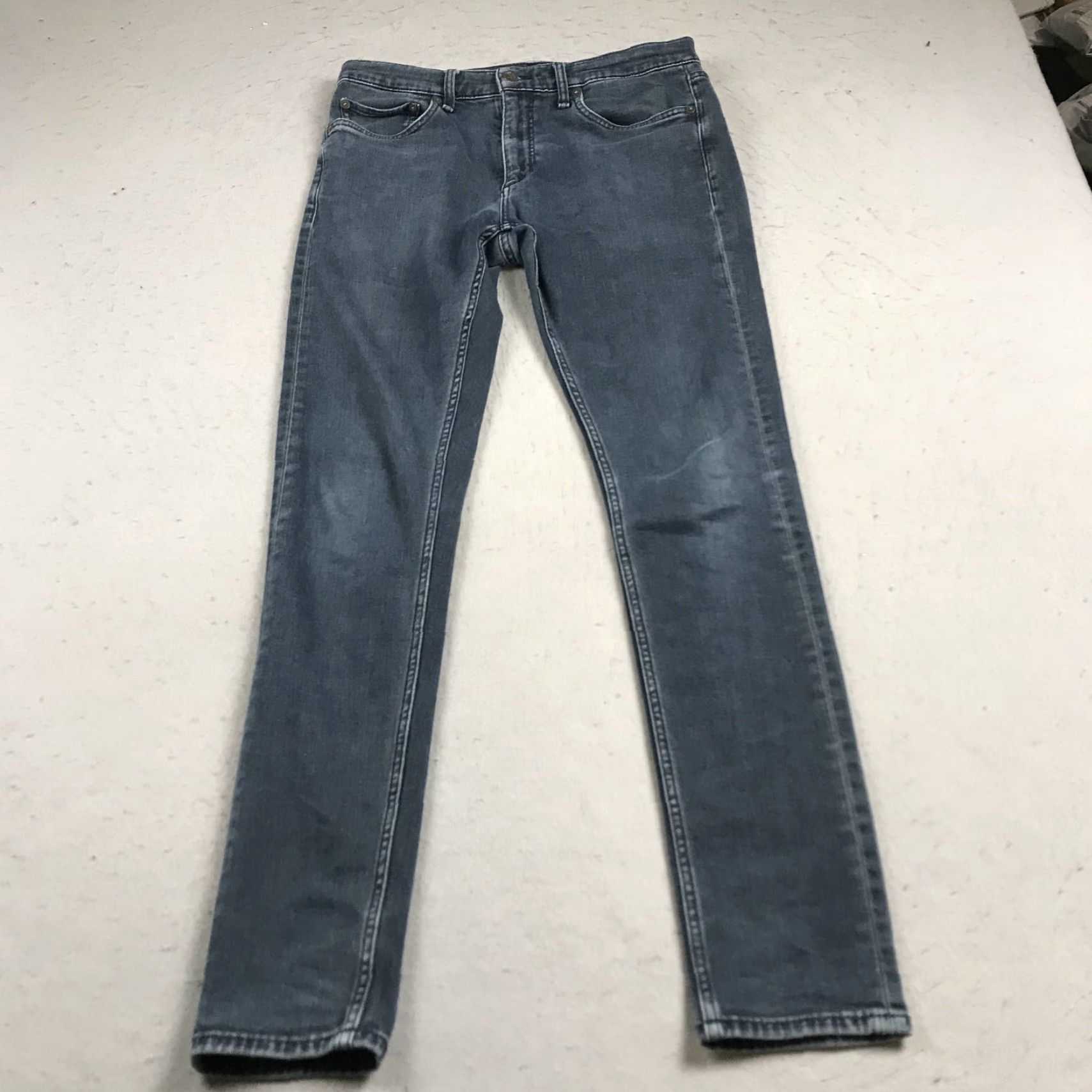 Rag & Bone rag & bone Jeans Mens 30x32 Blue Fit Slim Cotton Blend Designer Skinny Shirt Size US 30 / EU 46 - 2 Thumbnail