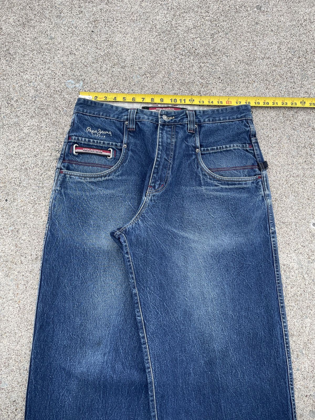 Pepe Jeans Distressed Baggy Pepe Denim Size US 36 / EU 52 - 10 Thumbnail