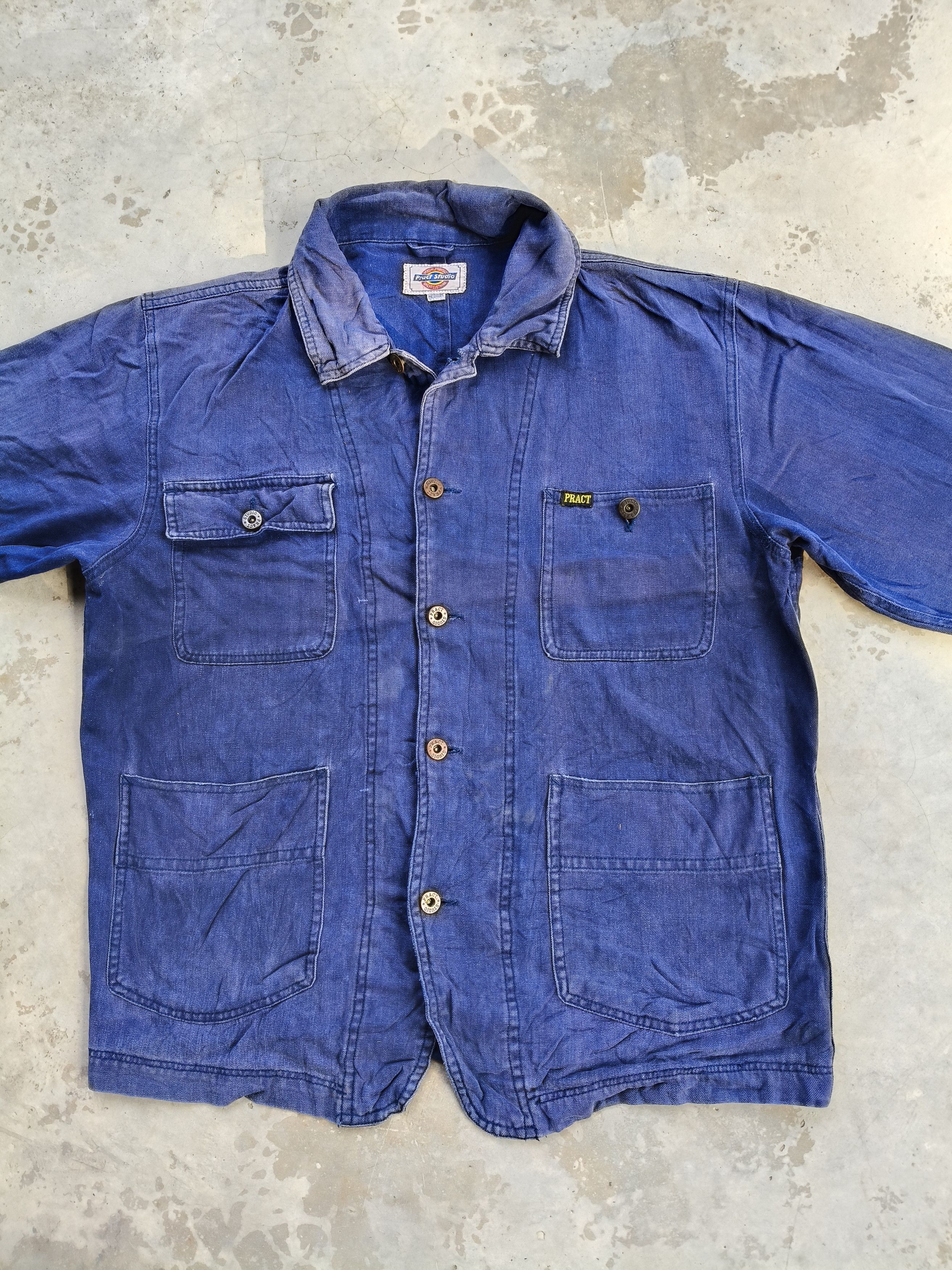 Vintage Pract Studio Denim Jacket Button Up Size US M / EU 48-50 / 2 - 5 Thumbnail