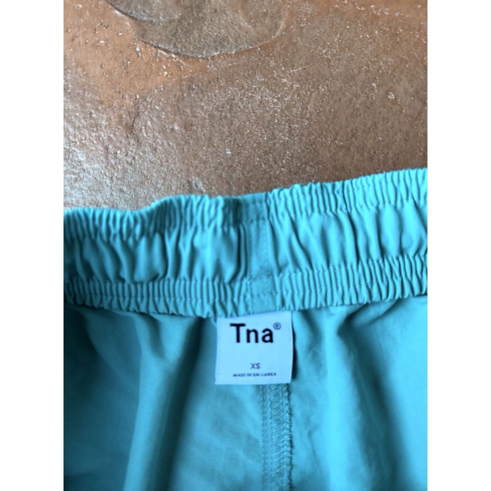 TNA VINTAGE NWT TNA Big Easy 7’’ Nylon Shorts Women’s XS Aqua Blue Drawstring Size 26" / US 2 / IT 38 - 2 Thumbnail