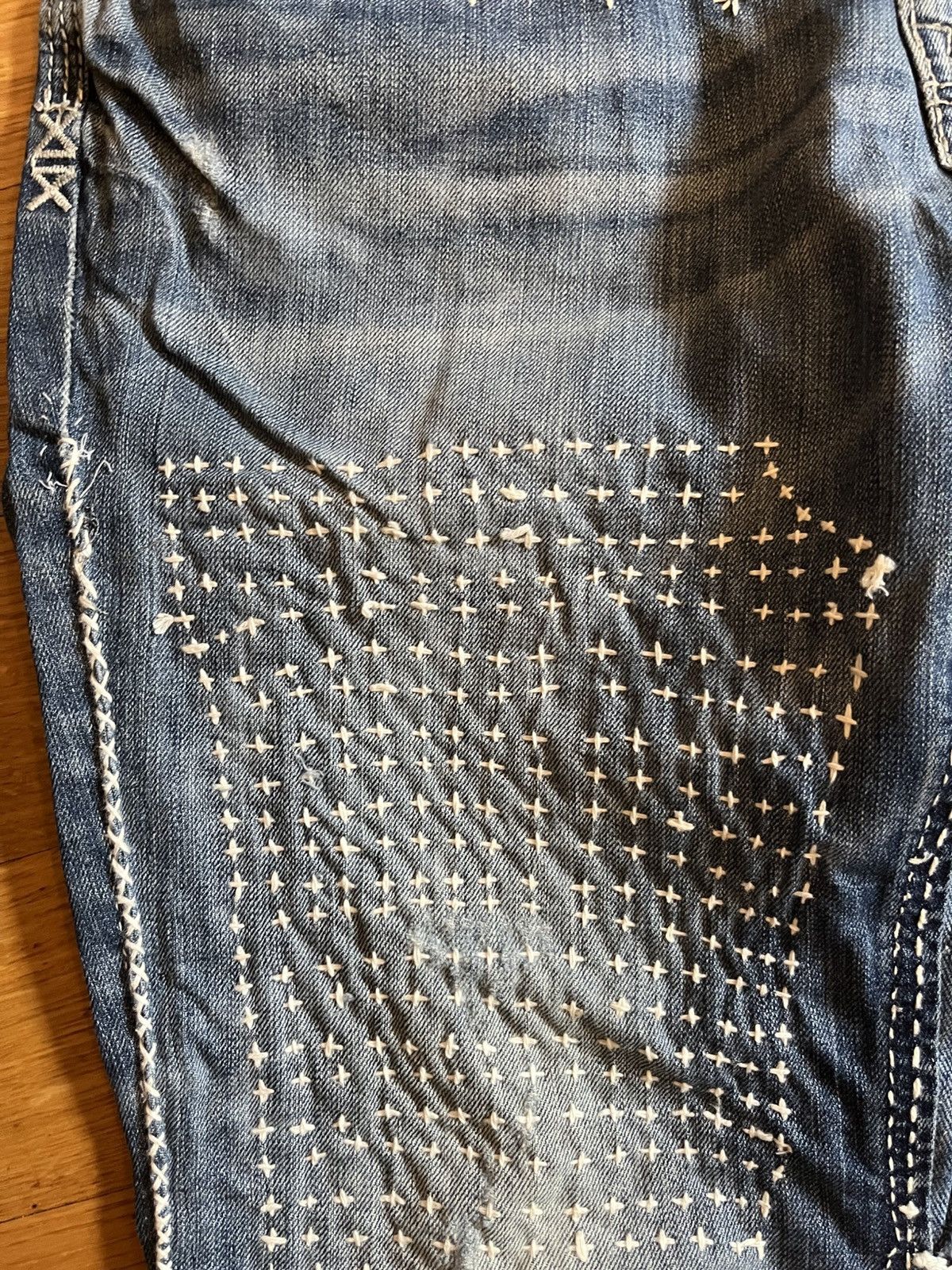 Other Boro Double Knee Japanese Denim Size US 36 / EU 52 - 4 Thumbnail