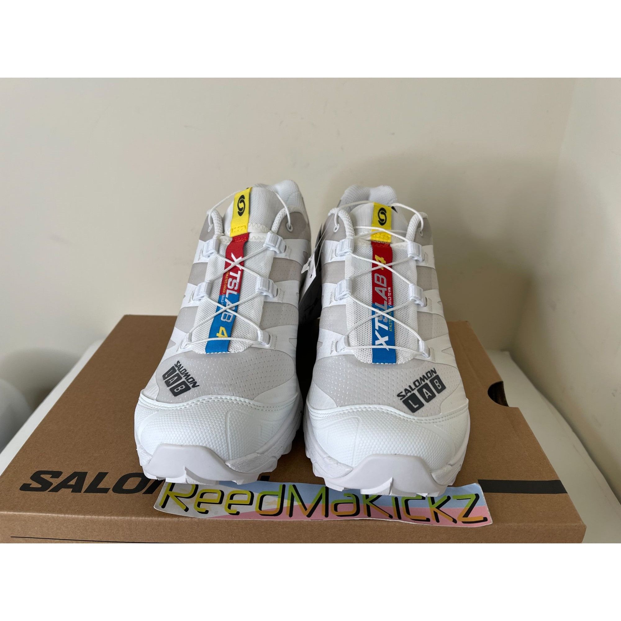 Salomon Salomon XT-4 OG White Ebony Lunar Rock Mens 10us Size US 10 / EU 43 - 3 Thumbnail