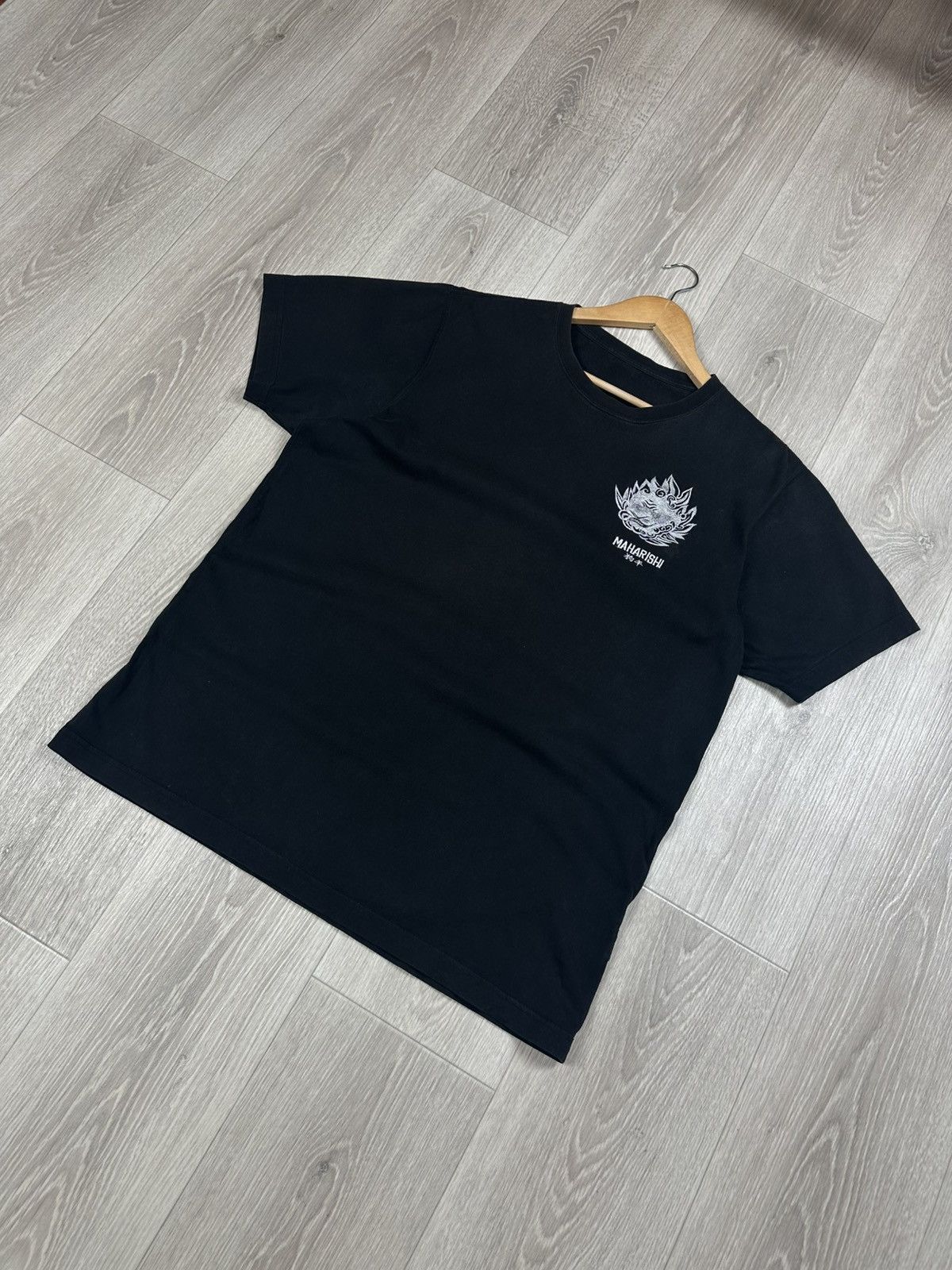 Japanese Brand × Maharishi Maharishi T-Shirt Japan Print Size L Washed Black Size US L / EU 52-54 / 3 - 3 Thumbnail