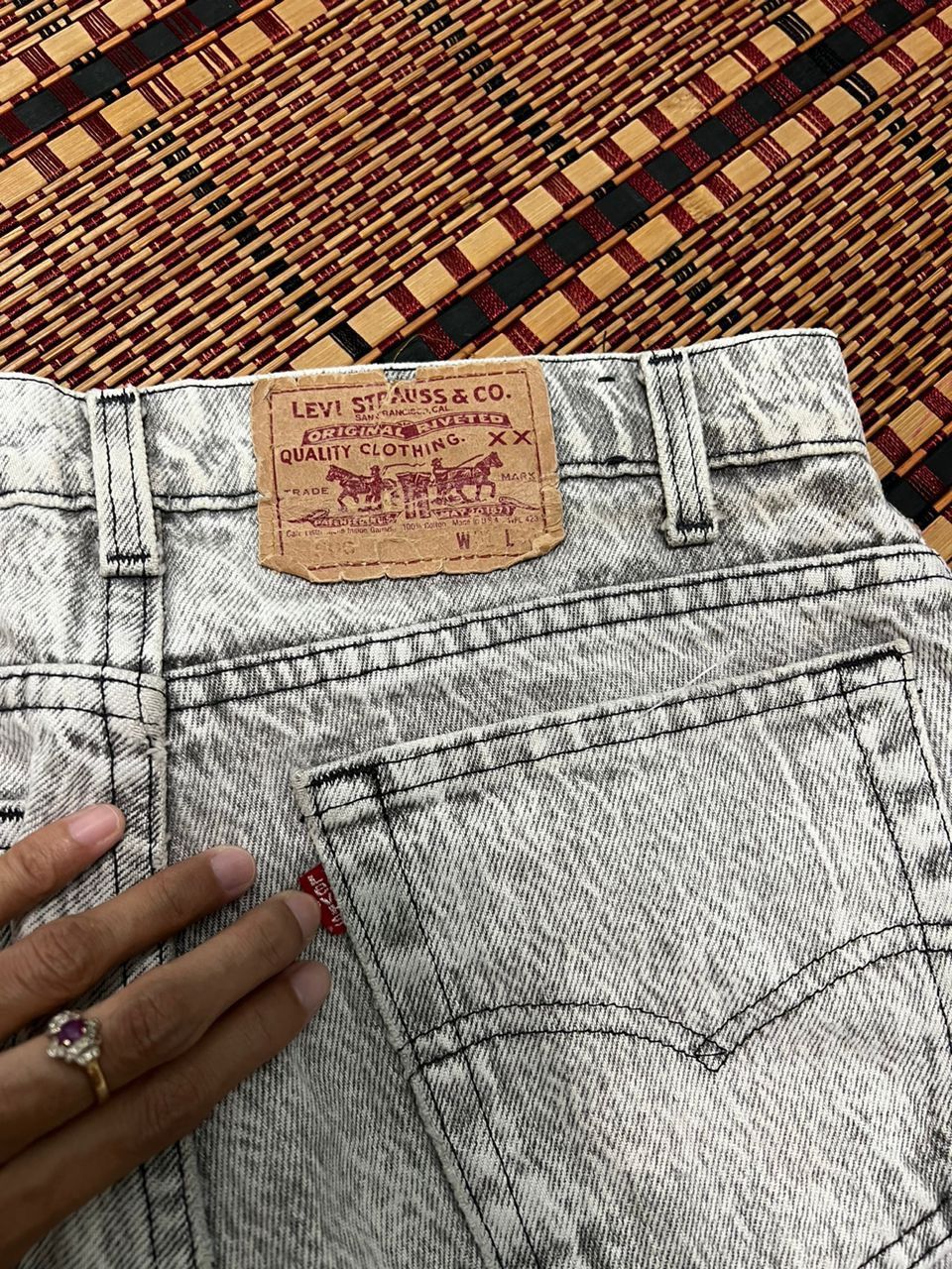 Levi's Vintage 90’s Levis 505 Snow Wash Size US 30 / EU 46 - 6 Thumbnail
