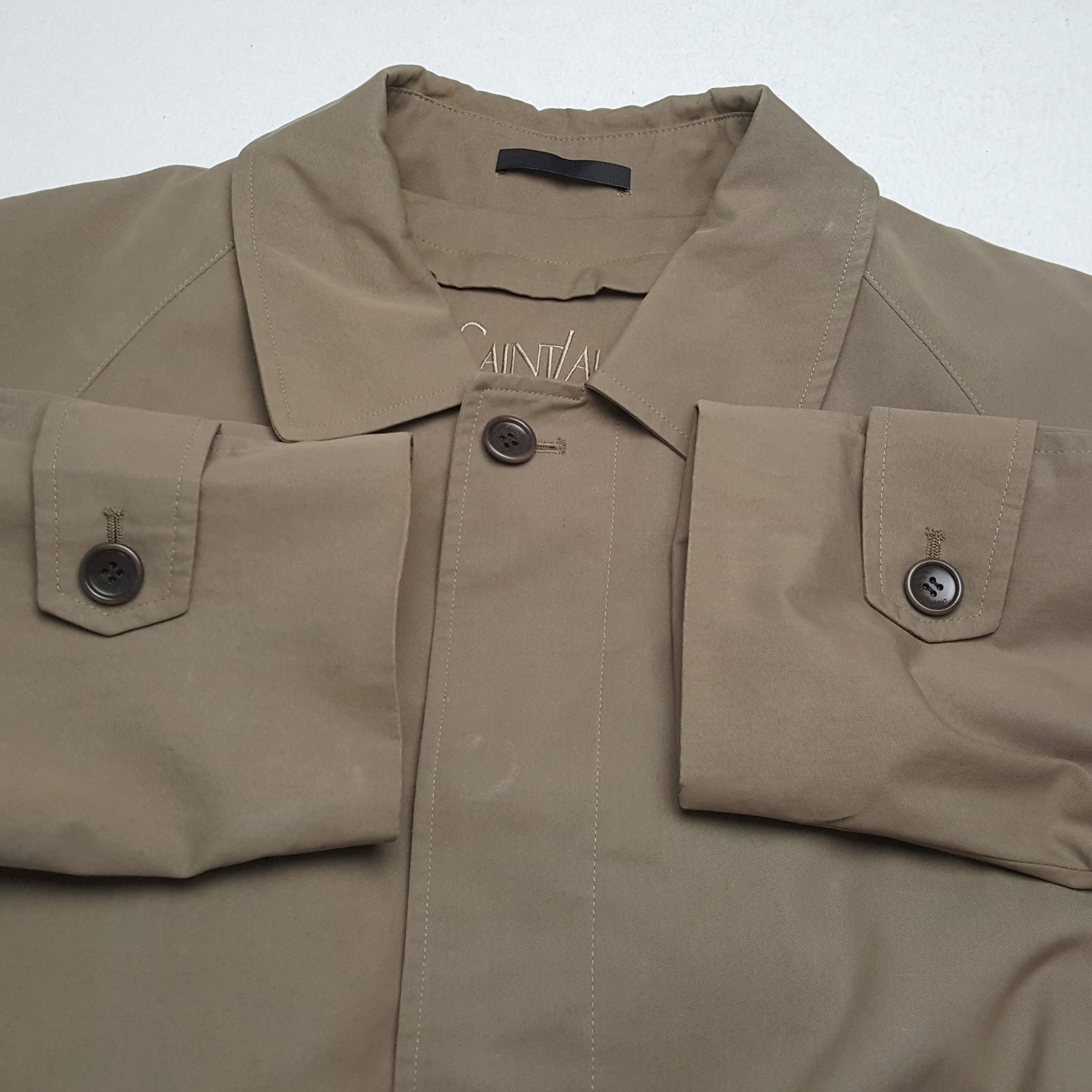 Yohji Yamamoto YVES SAINT LAURENT Luxury Brand Trench Coat Jacket Size US L / EU 52-54 / 3 - 9 Thumbnail