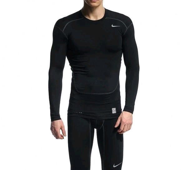 Nike Nike Pro Combat Dri Fit Compression Black Long Sleeve XL Size US XL / EU 56 / 4 - 1 Thumbnail