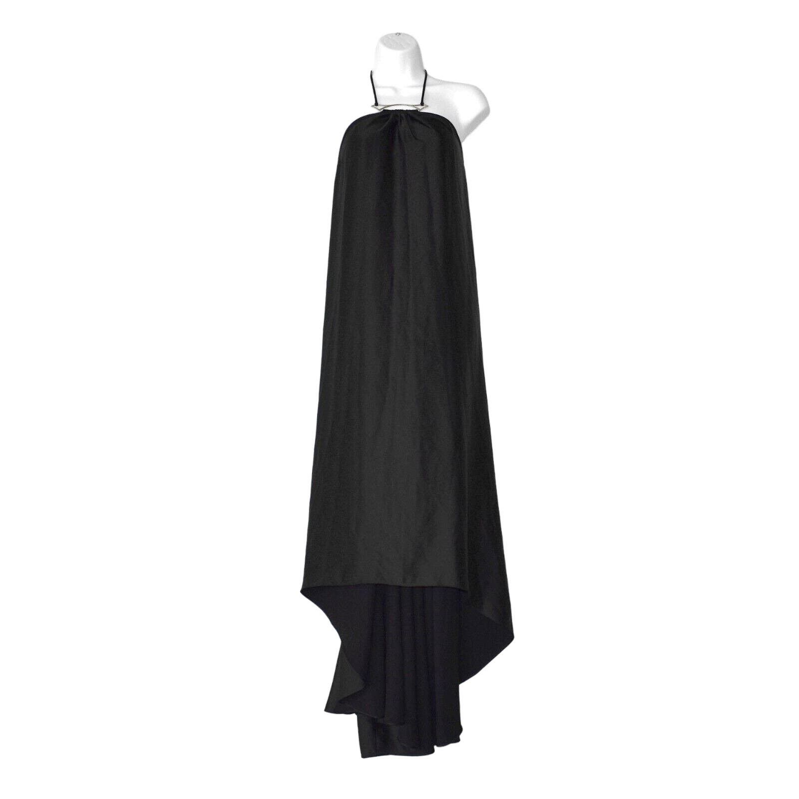 image of NWT Ramy Brook Black Halterneck Jupiter Maxi Dress 10 $685, Women's (Size Large)
