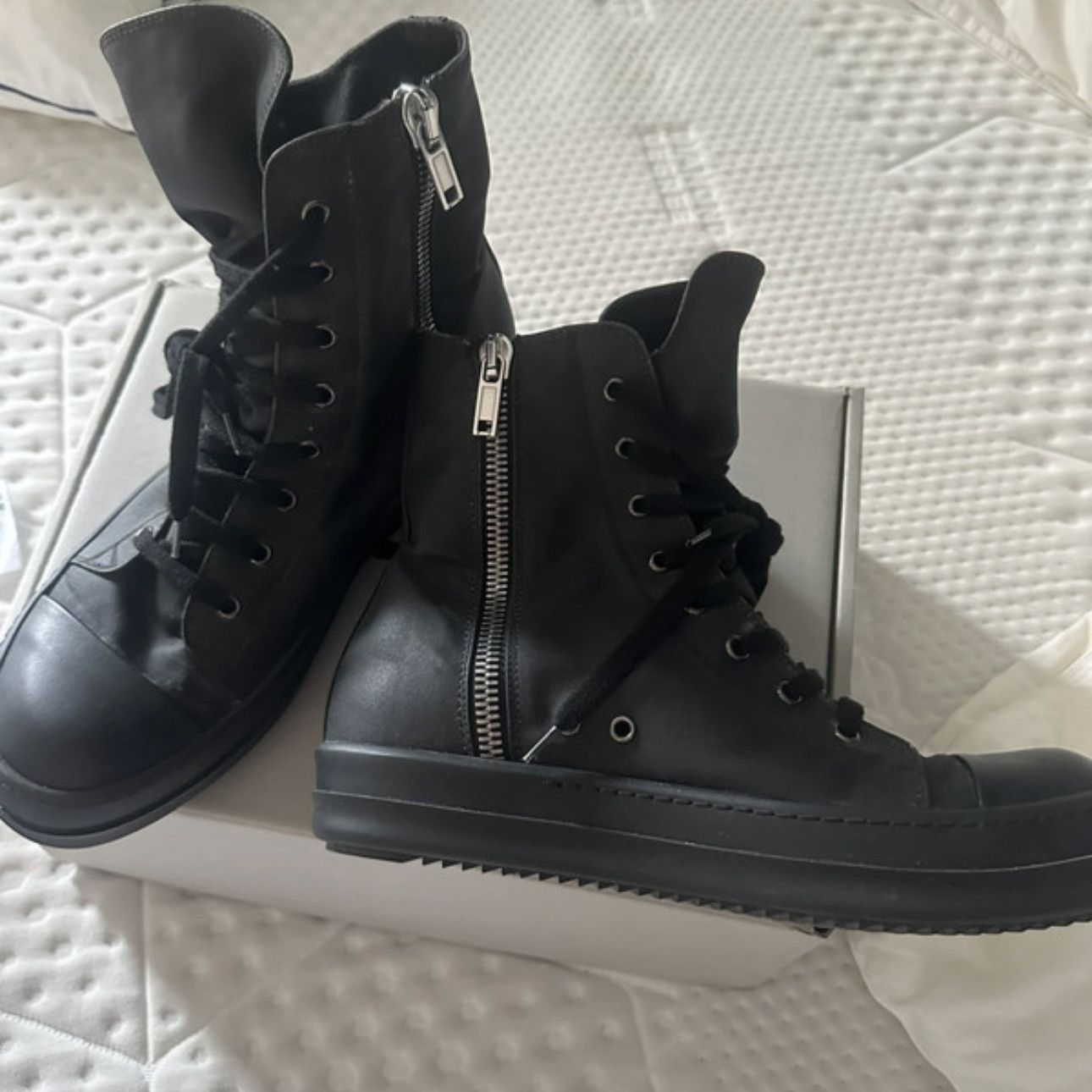 Rick Owens Rick Owens Triple Black Ramones Size US 9.5 / EU 42-43 - 4 Thumbnail