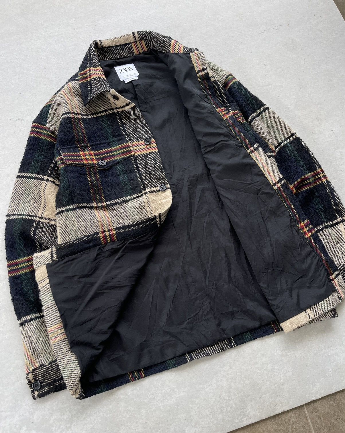 Zara Zara Men's Wool-blend Plaid Shirt/Jacket Size US M / EU 48-50 / 2 - 13 Thumbnail