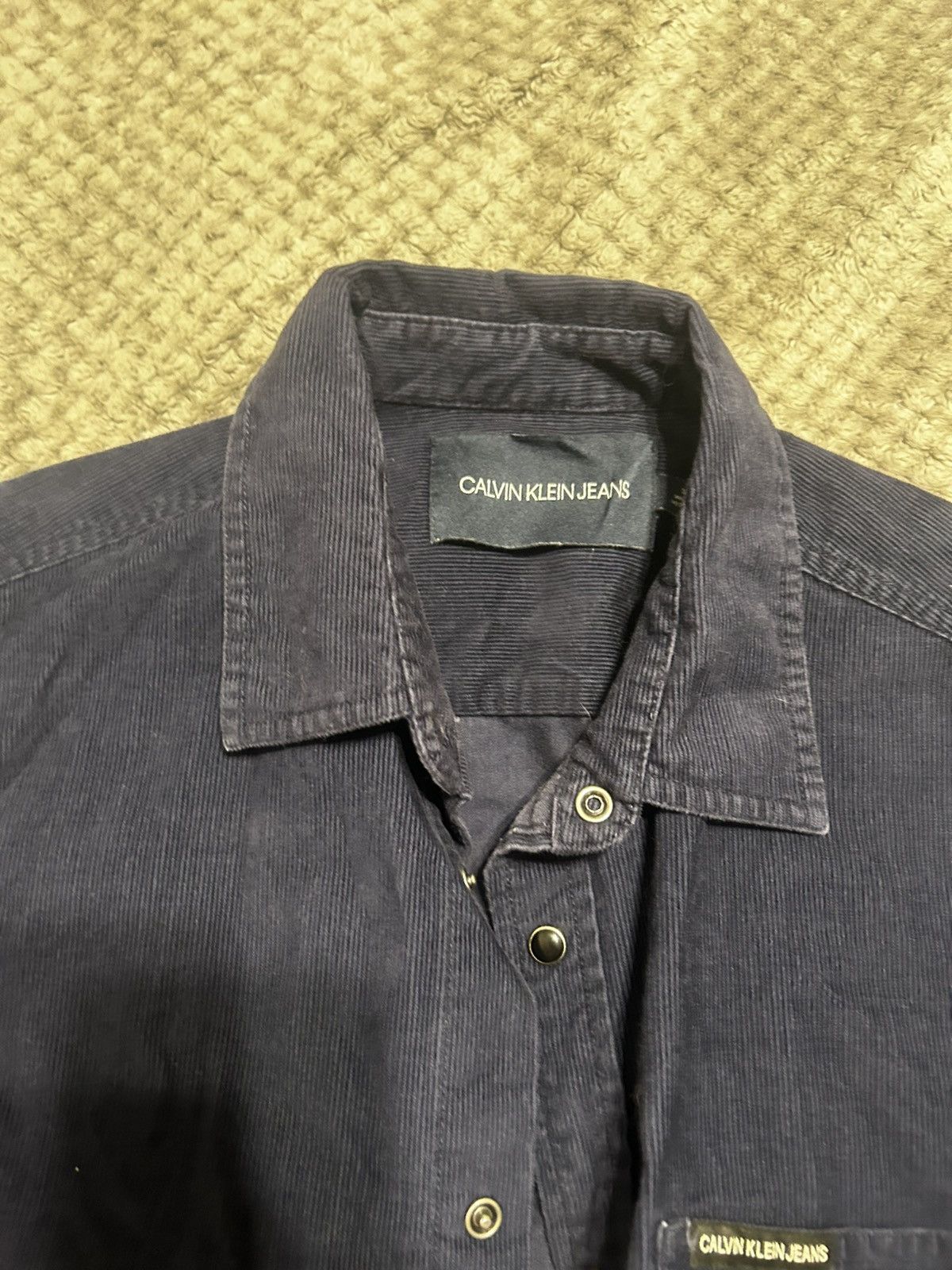 Calvin Klein Calvin Klein Jeans Navy Corduroy Button Up medium Size US M / EU 48-50 / 2 - 4 Thumbnail
