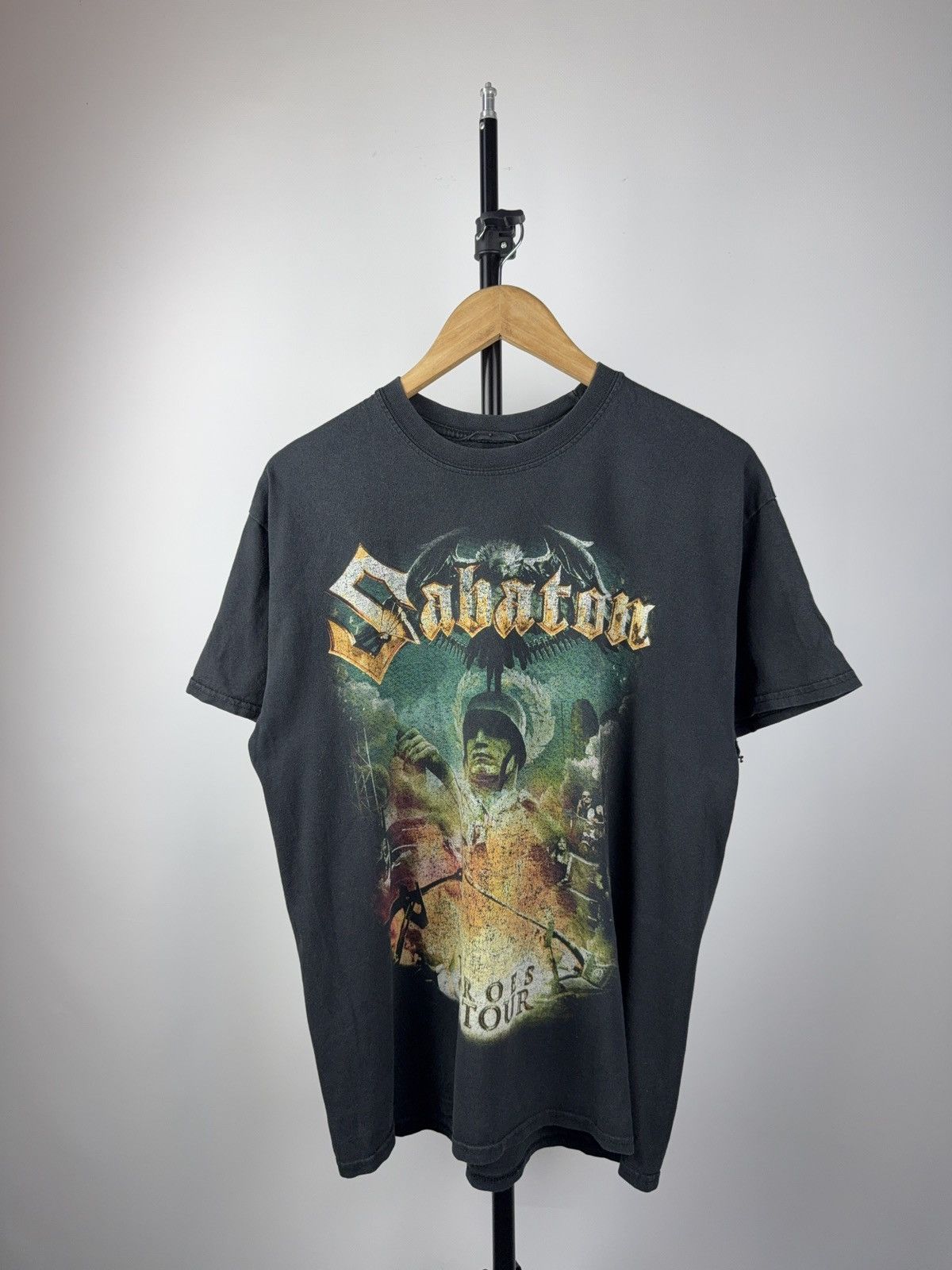 Band Tees × Vintage VINTAGE 00s SABATON Heroes On Tour Rock band Tee shirt Size US M / EU 48-50 / 2 - 1 Thumbnail
