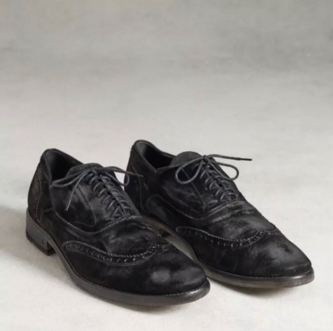 John Varvatos Fleetwood velvet brogues size 10.5. Size US 10.5 / EU 43-44 - 2 Thumbnail
