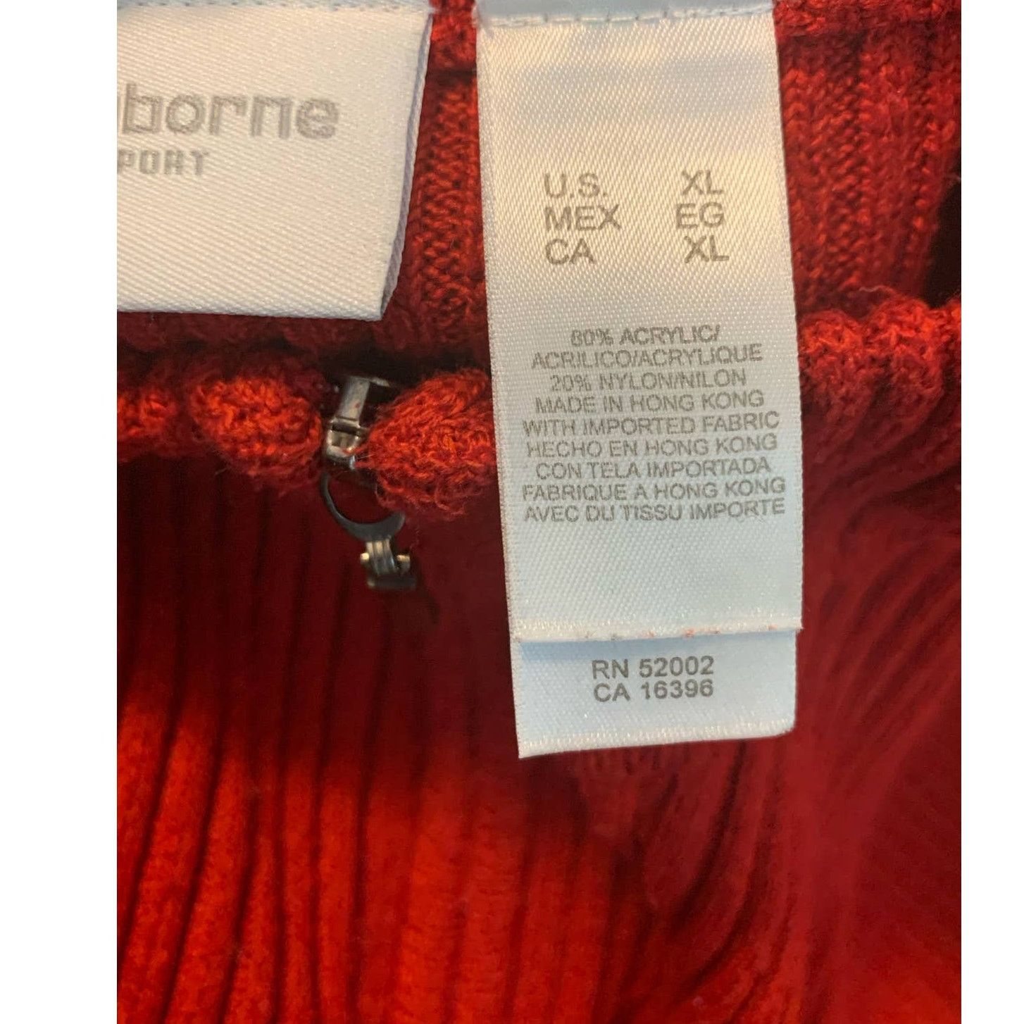 Liz Claiborne Liz Claiborne long sleeves zippered sweater jacket size XL Size XL / US 12-14 / IT 48-50 - 4 Thumbnail