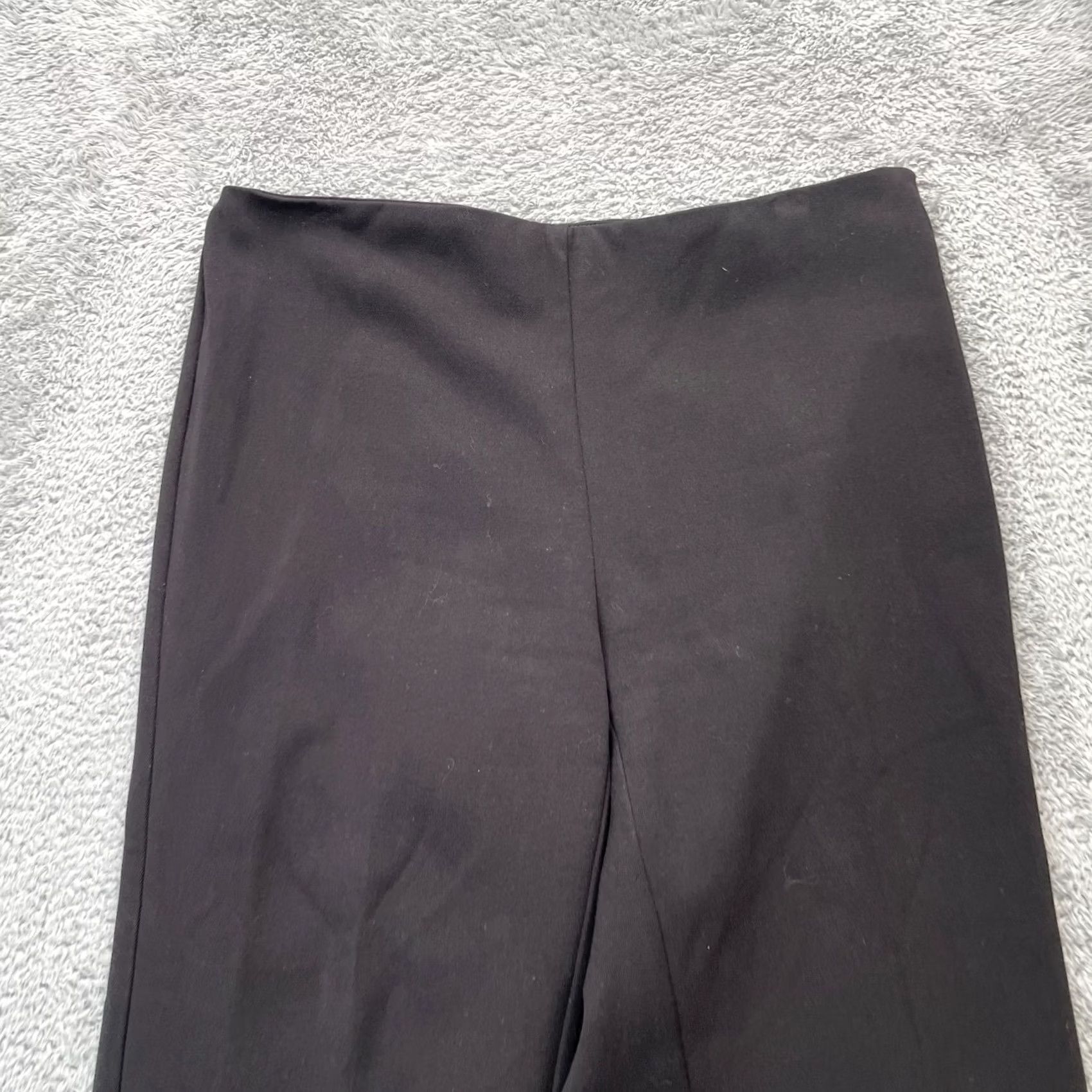 Talbots Talbots Pants Womens 4 Petites Black Heritage Straight Leg High Rise Side Zip Pants Woman 4P Black Polyester Rayon Spandex Size 28" / US 6 / IT 42 - 7 Thumbnail