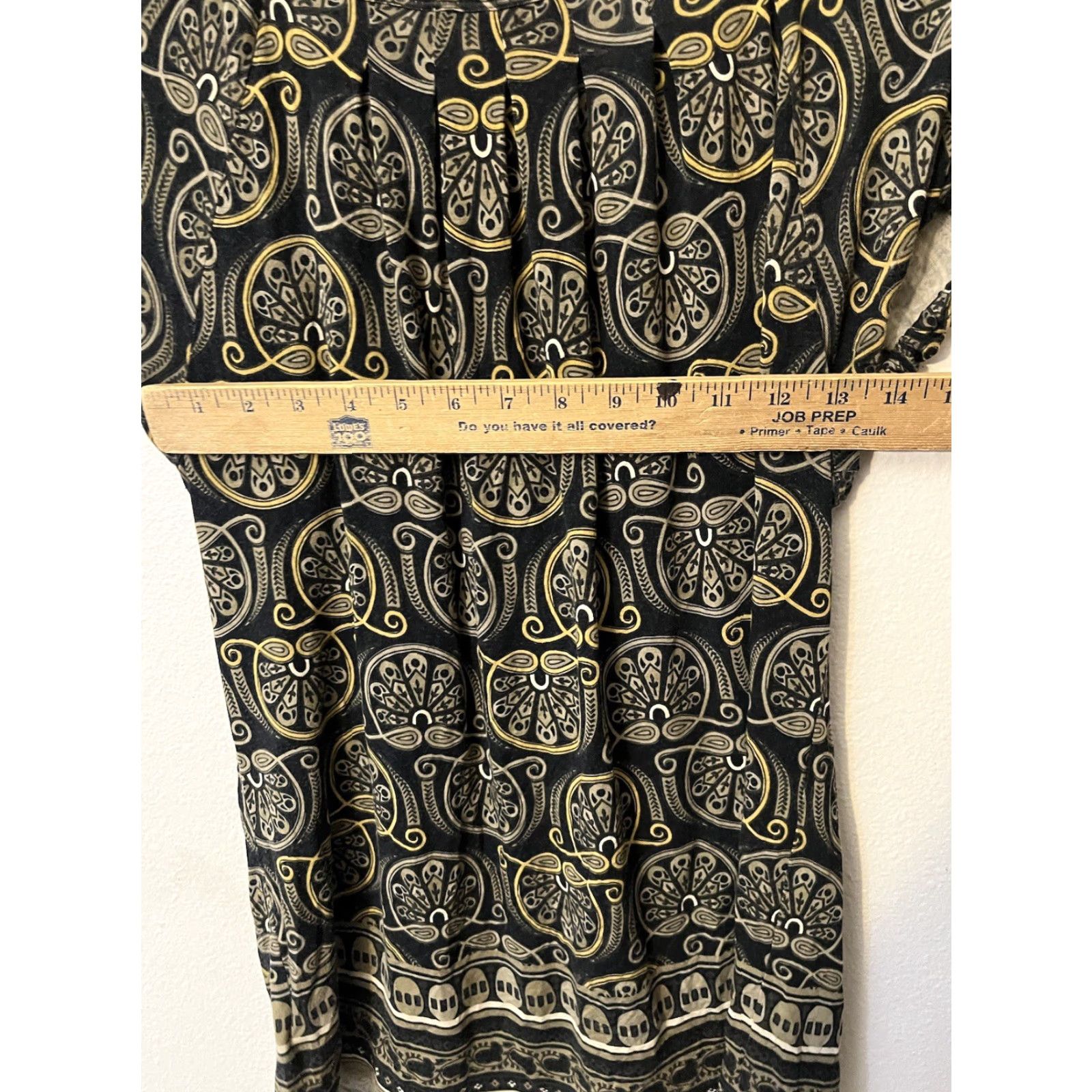 Michael Kors Michael Kors Women’s Top Blouse Small Green Geometric Print Short Sleeve Size S / US 4 / IT 40 - 4 Thumbnail