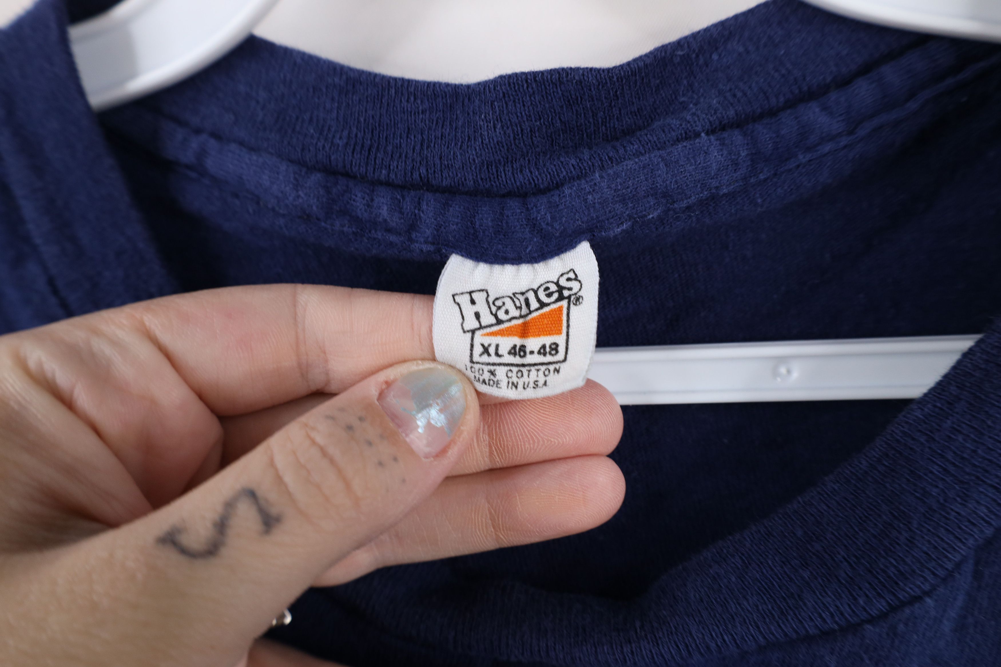 Hanes × Vintage Vintage 80s Hanes Raleigh Aromatic Tobacco T-Shirt USA Size US XL / EU 56 / 4 - 10 Thumbnail