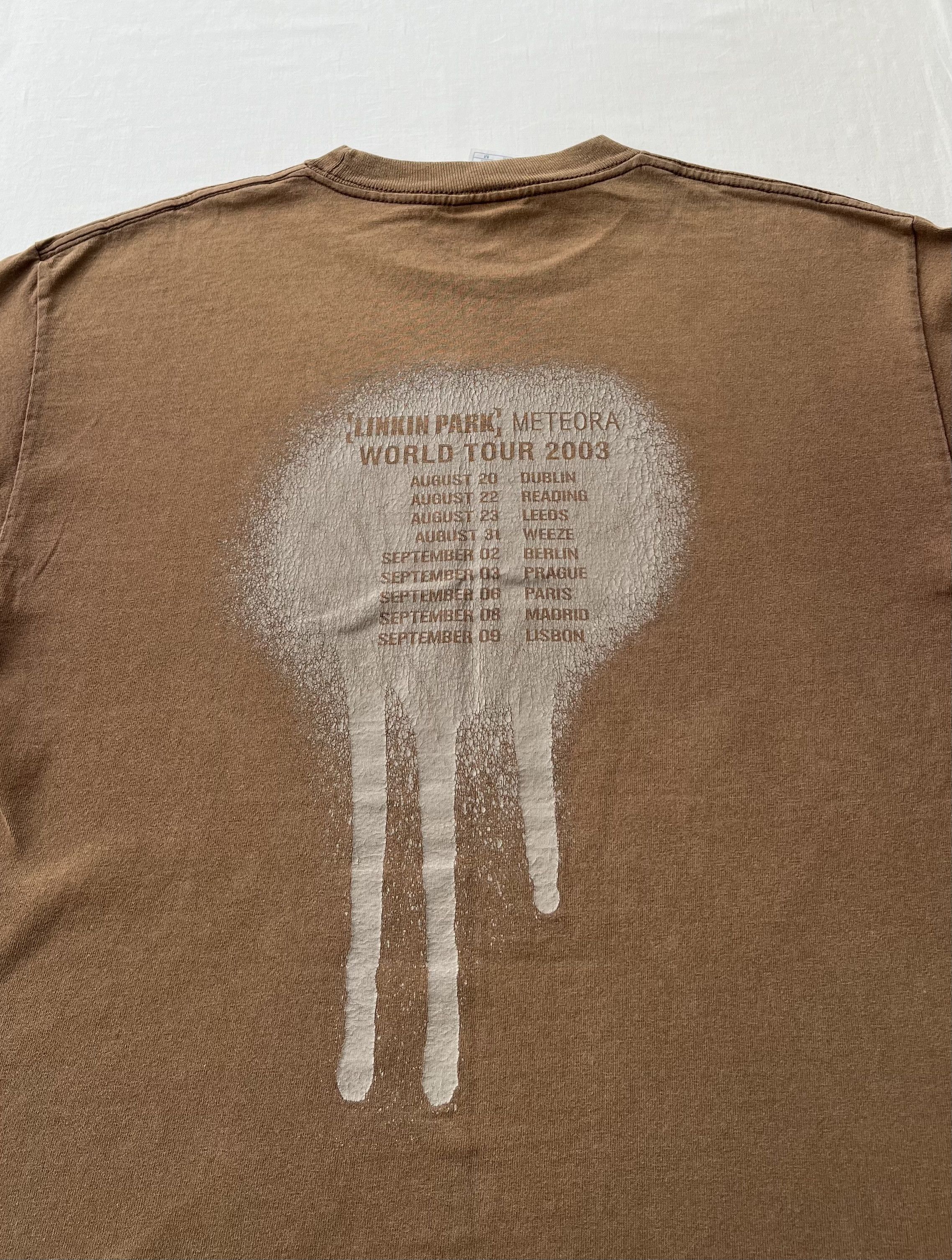 Band Tees Vintage 2003 Linkin Park Meteora World Tour Rock T-shirt Size US M / EU 48-50 / 2 - 17 Thumbnail