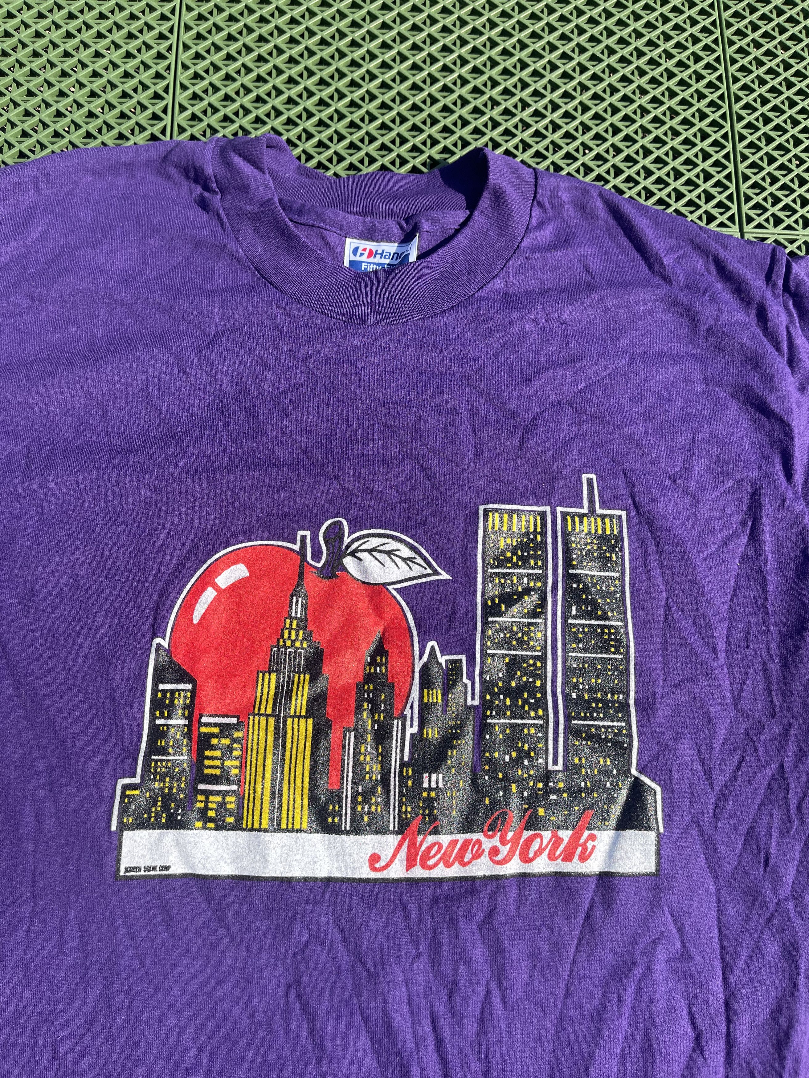 Vintage Twin Towers 90's New York City Vintage NYC T-Shirt Size US M / EU 48-50 / 2 - 9 Thumbnail