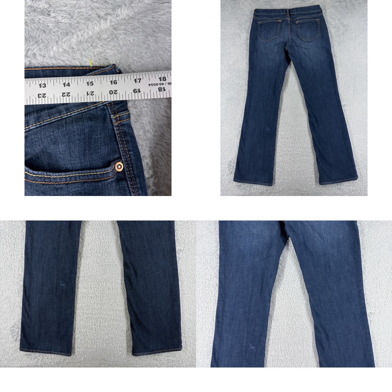 Old Navy Old Navy Jeans Women 10 Blue Denim Bootcut Low Rise 31x31 Regular Inseam 31 Denim Cotton 5-Pocket Solid Color Jeans Size 32" / US 10 / IT 46 - 9 Thumbnail