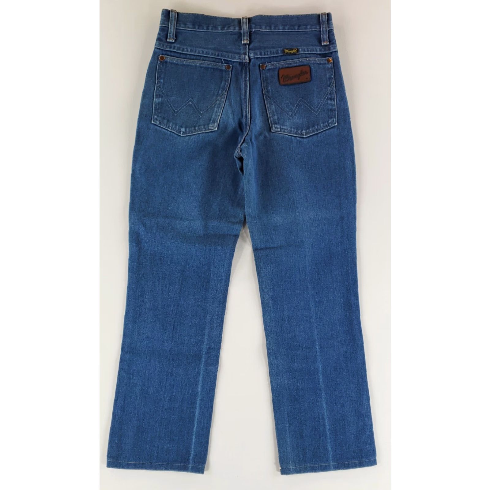 Wrangler VINTAGE Wrangler Jeans 401 SNVR Blue Mens Jeans 28x27 Actual 70s No Fault Straight Blue Mens 29x34 Size US 28 / EU 44 - 5 Thumbnail