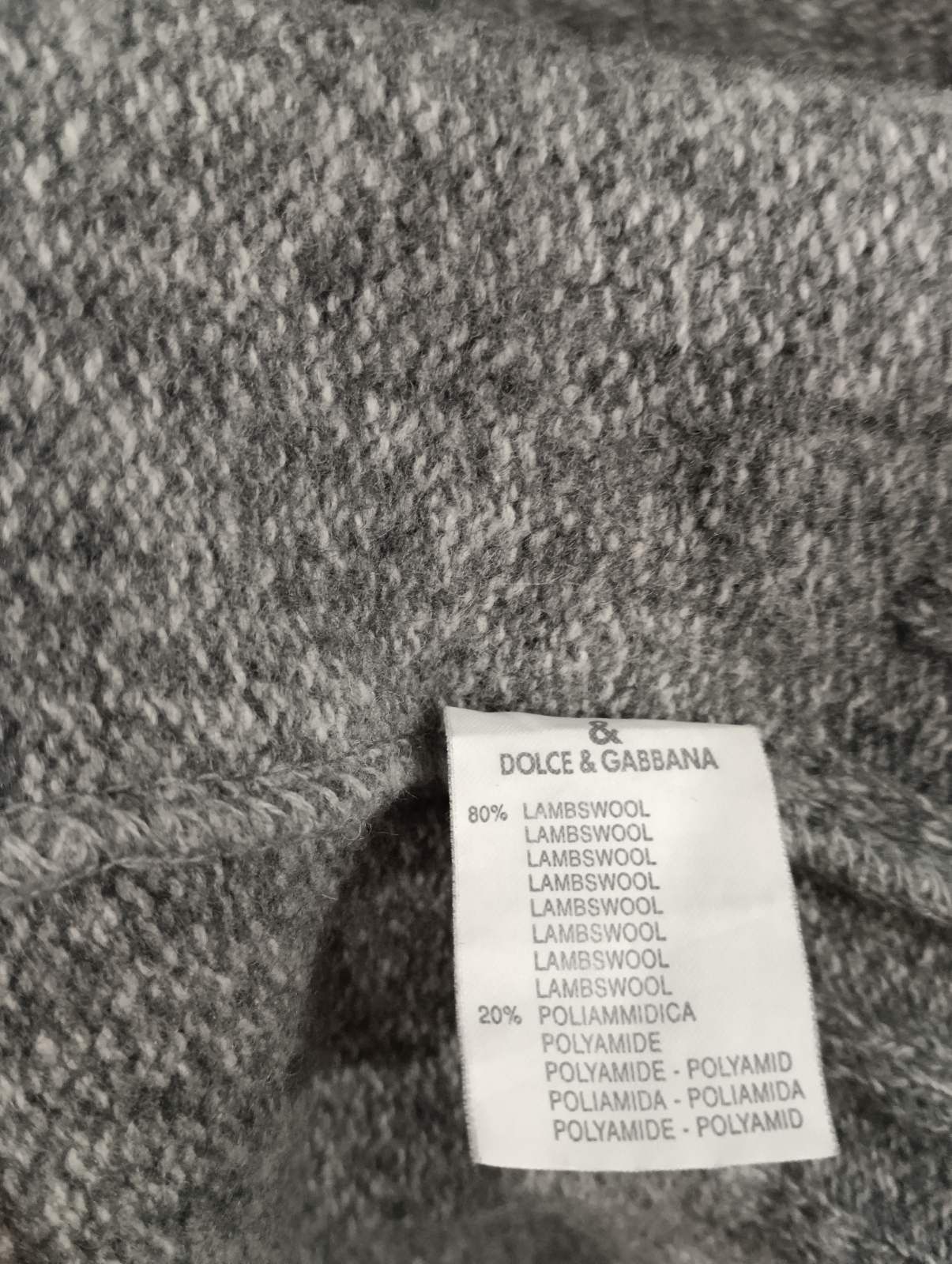 Dolce & Gabbana Dolce Gabbana gray wool sweater men L Size US L / EU 52-54 / 3 - 8 Thumbnail