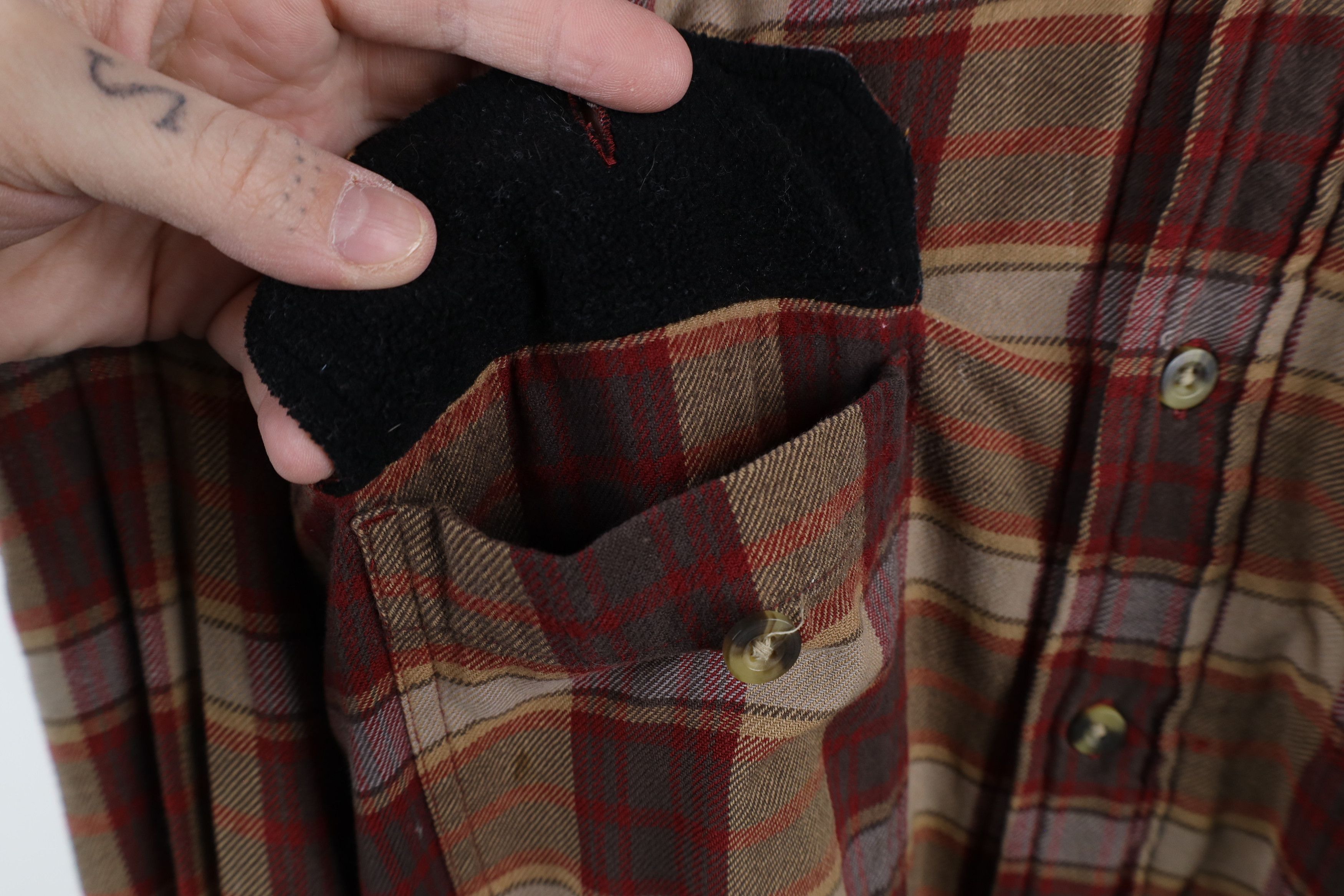Vintage Vintage 90s Y2K Streetwear Fleece Lined Flannel Shirt Jacket Size US XL / EU 56 / 4 - 7 Thumbnail
