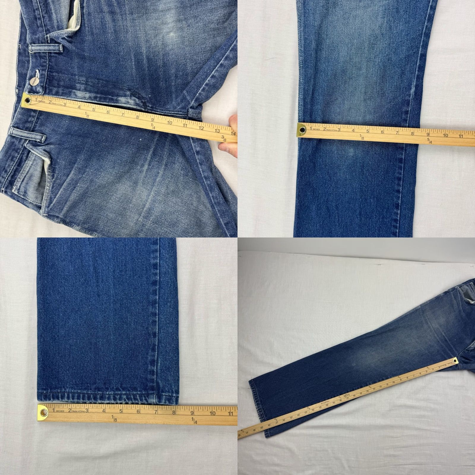 Wrangler VINTAGE Wrangler Jeans Men 28x29 Zip USA 70s 80s Cowboy Hippie Denim Blue Cotton Straight Made In USA Size US 28 / EU 44 - 8 Thumbnail