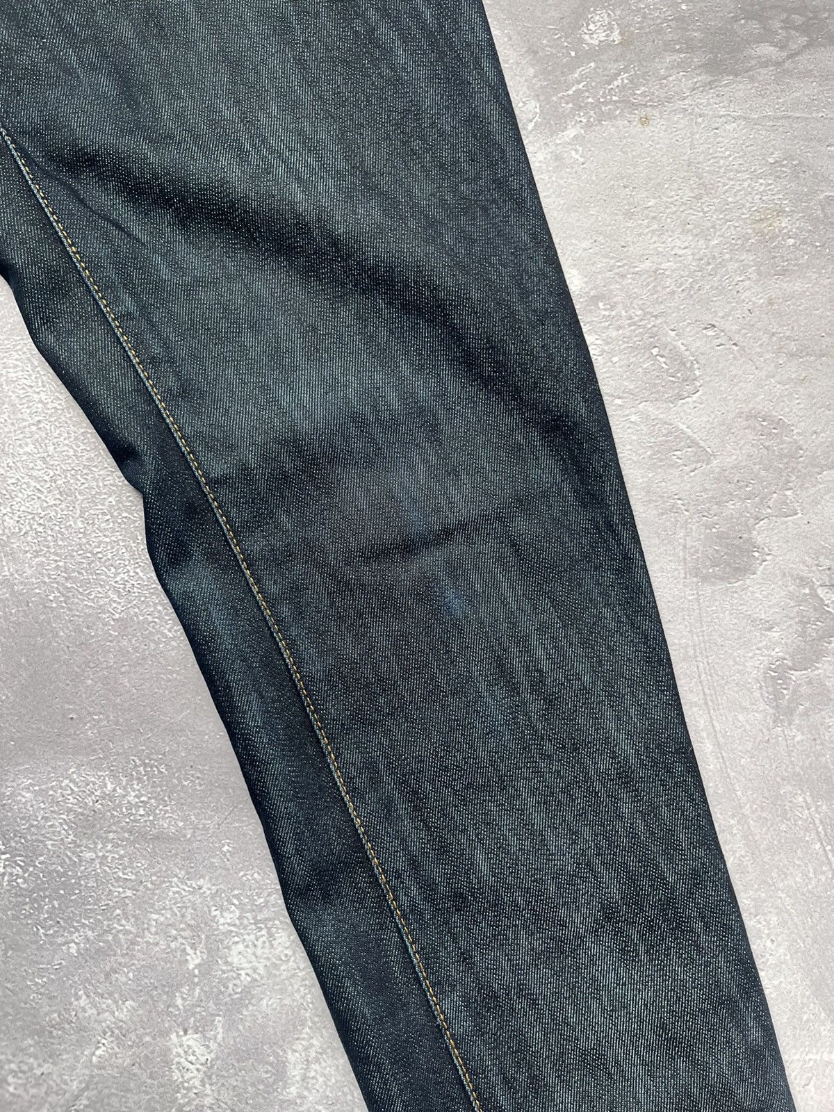 John Galliano Vintage Galliano Printed Blue Denim Jeans Pants Size 27" / US 4 / IT 40 - 4 Thumbnail