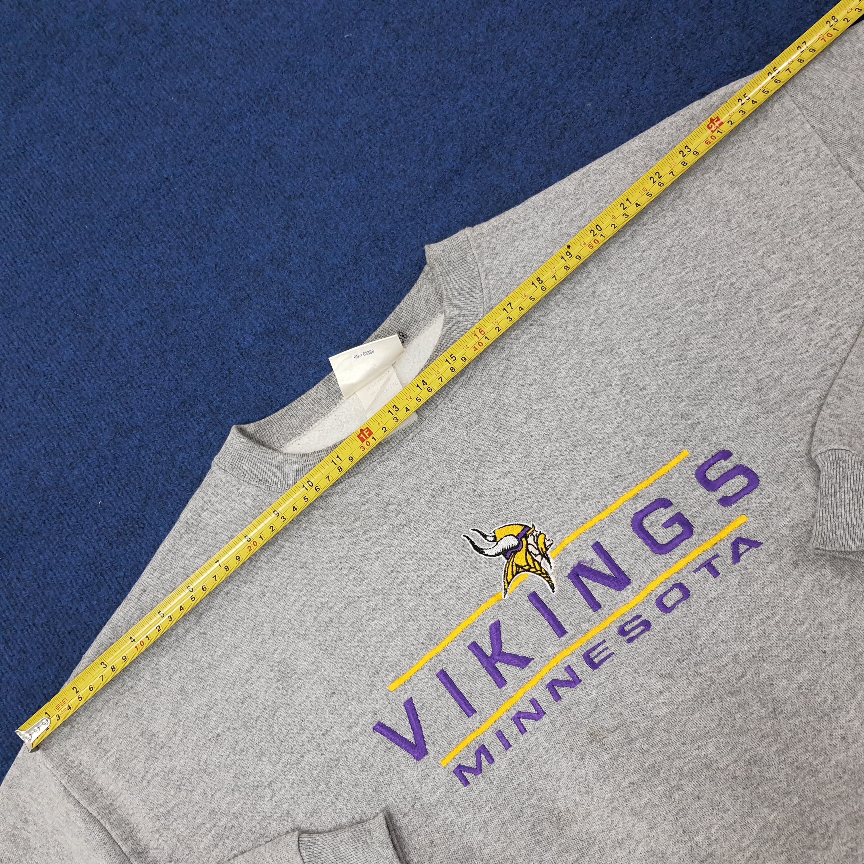 NFL Vintage Minnesota Vikings NFL Team Sports Sweatshirt C246N28 Size US XL / EU 56 / 4 - 8 Thumbnail