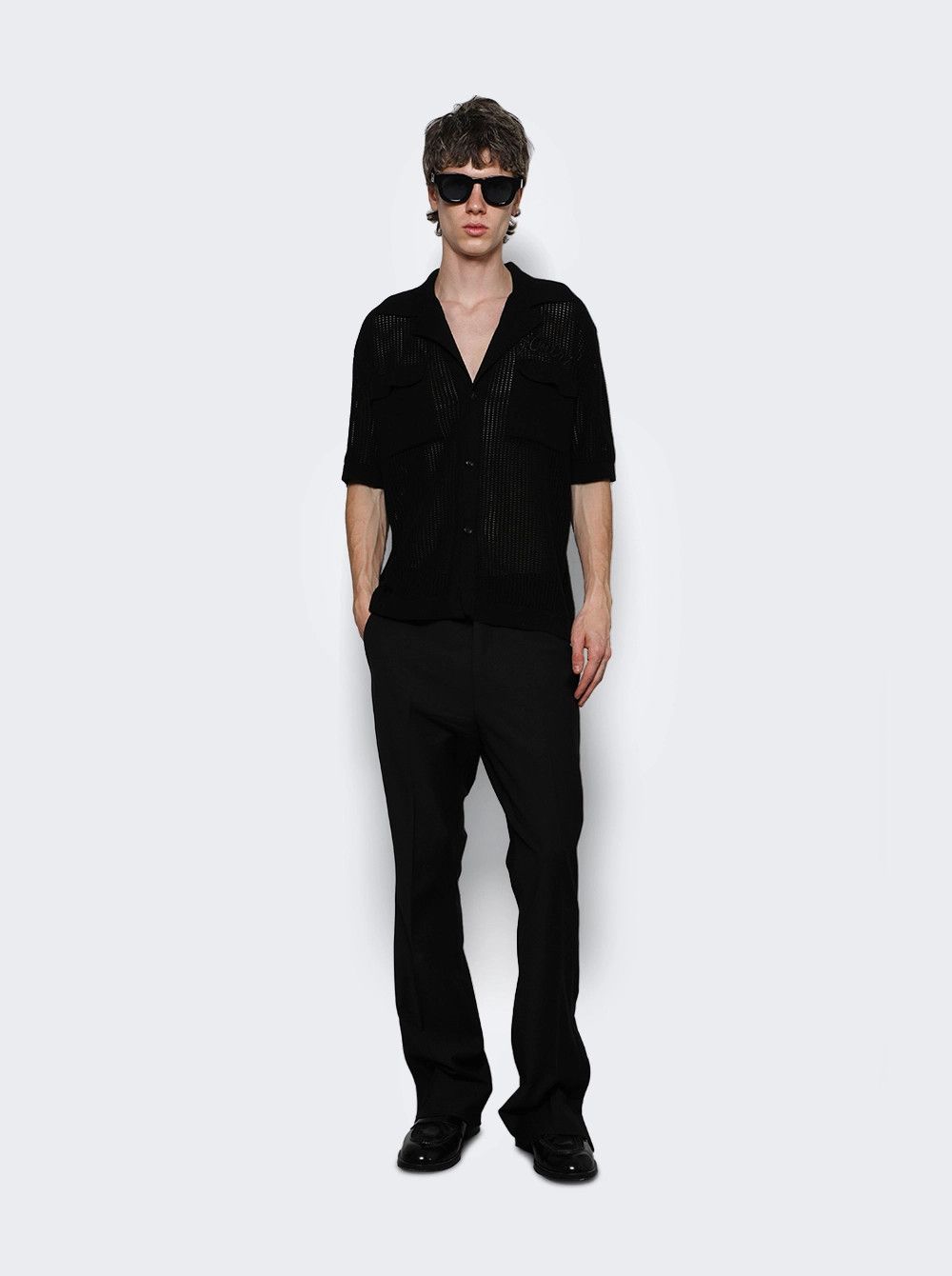 Amiri o1mle0326 Loose Flare Pants in Black Size US 36 / EU 52 - 2 Thumbnail