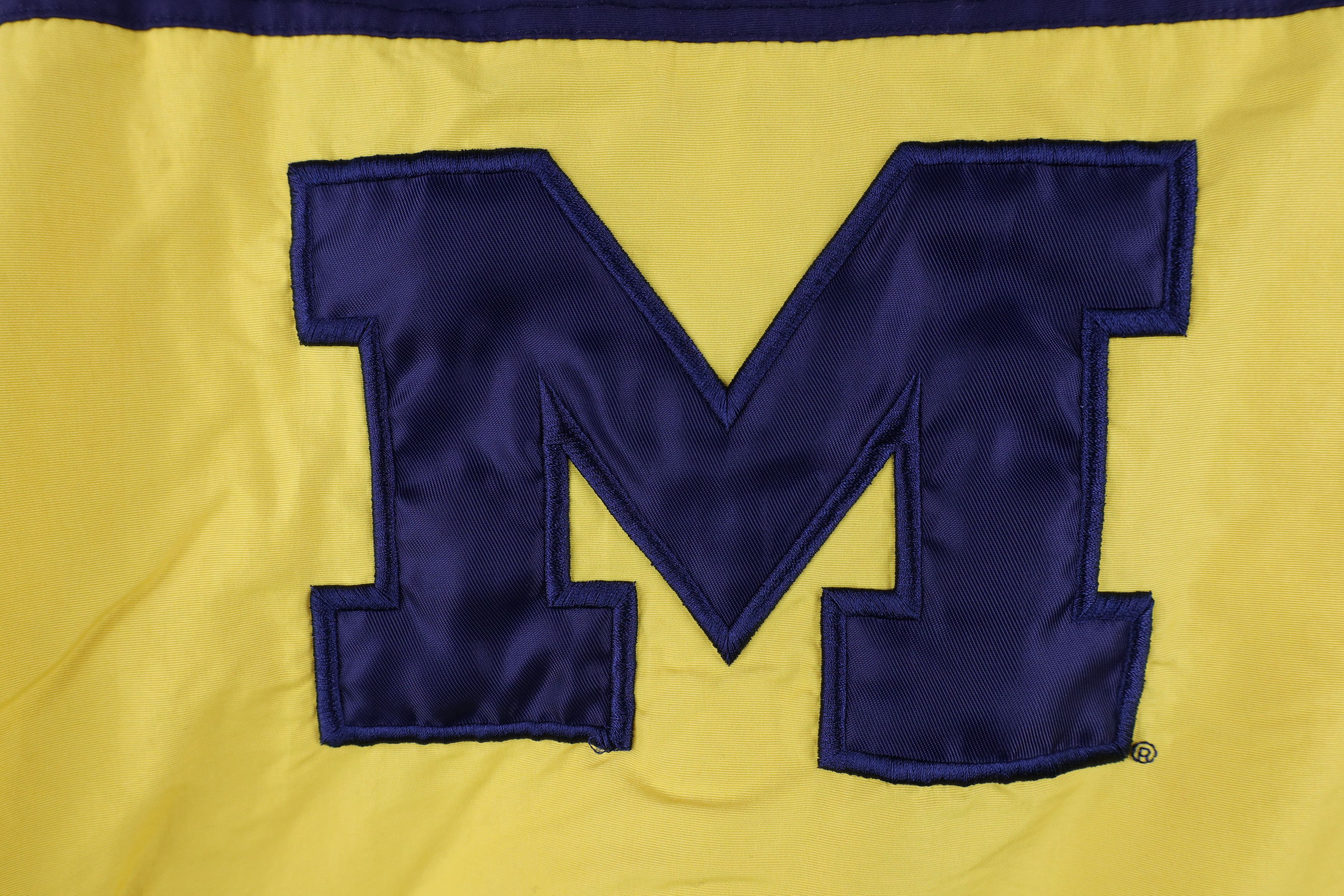 Vintage Vintage University of Michigan Fleece Lined Hooded Jacket Size US L / EU 52-54 / 3 - 11 Thumbnail