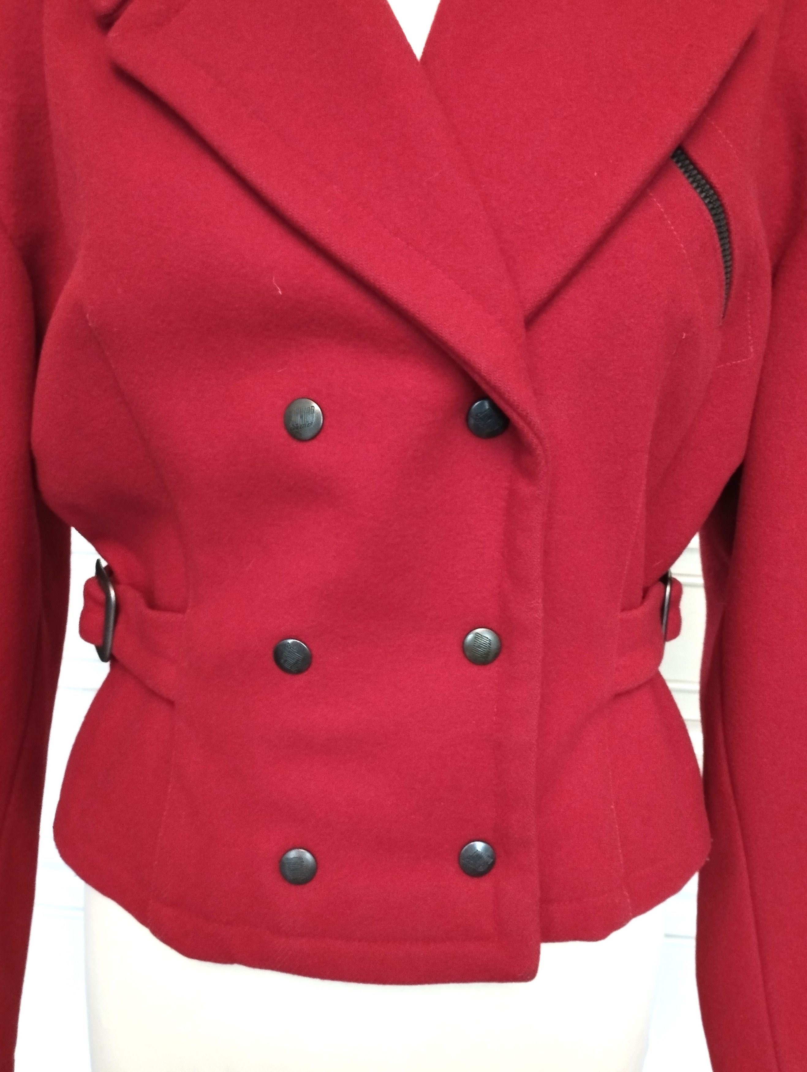 Jean Paul Gaultier Gaultier Veste Laine Perfecto TM/L Size L / US 10 / IT 46 - 5 Thumbnail