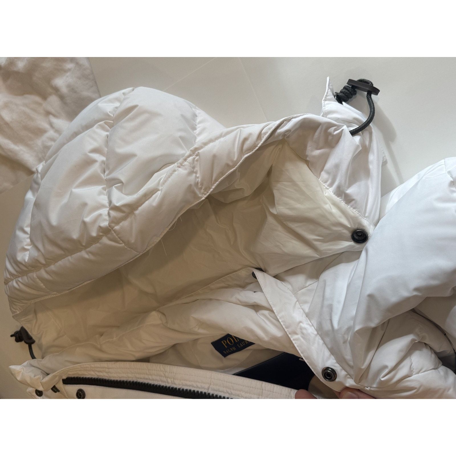 Polo Ralph Lauren Polo Ralph Lauren Puffer Jacket White Winter Parka Patch Size US L / EU 52-54 / 3 - 8 Thumbnail
