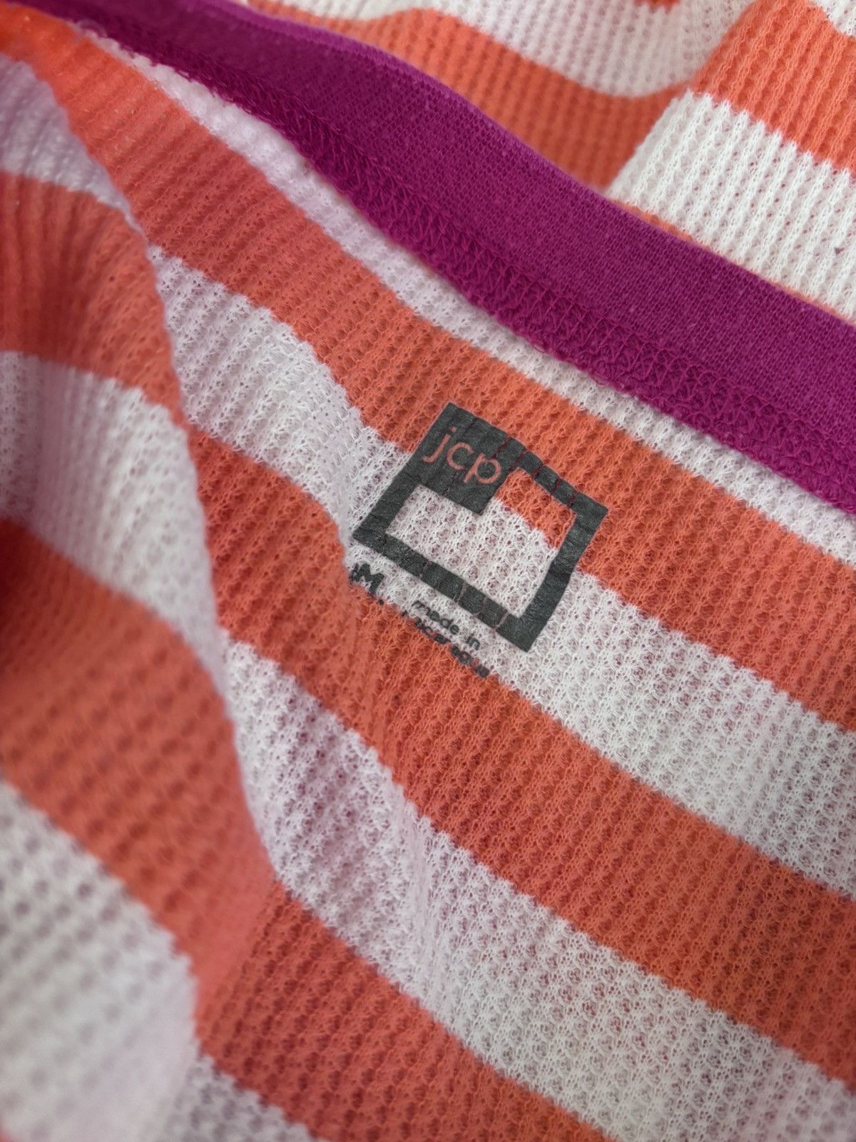 JCPenney JCPenny Thermal Striped Top Size M / US 6-8 / IT 42-44 - 6 Thumbnail
