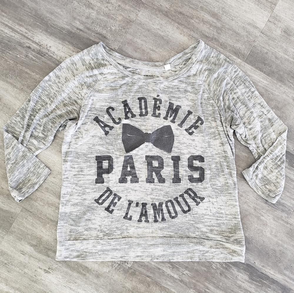 Designer Grey Black Académie De L'Amour 3/4 Sleeve Size M / US 6-8 / IT 42-44 - 1 Thumbnail