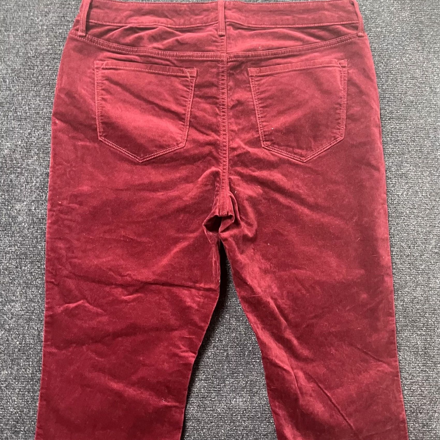 Old Navy Old Navy Rockstar Pants Womens 14 Red Velvet Mid Rise Stretch Skinny Jegging Size 36" / US 14 / IT 50 - 5 Thumbnail