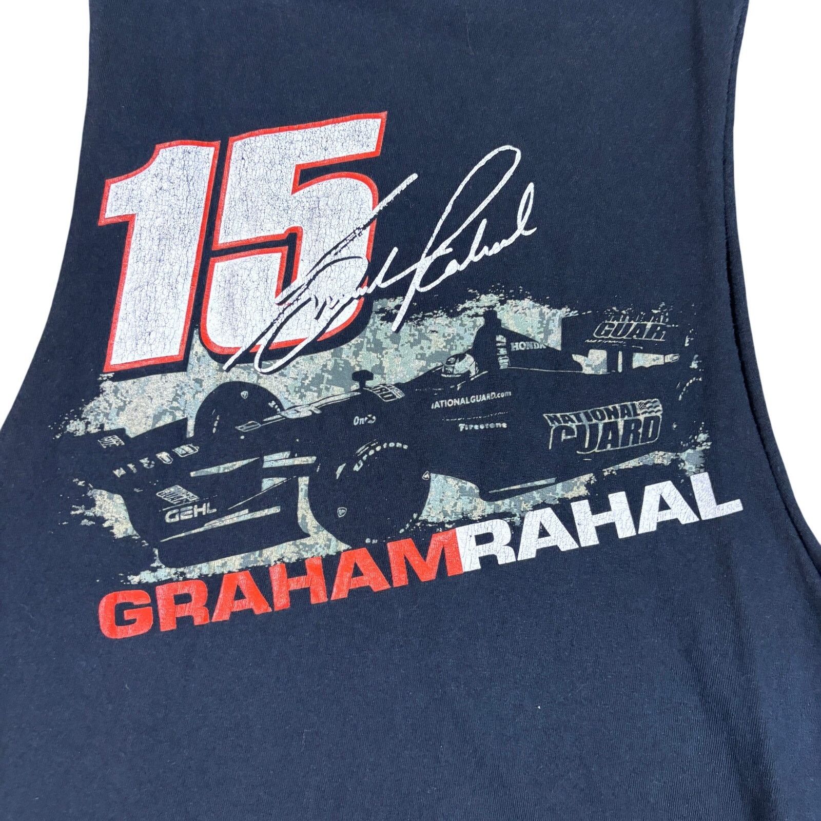NASCAR y2k 2000s style Nascar Graham Rahal National Guard tanktop M Size US M / EU 48-50 / 2 - 4 Thumbnail