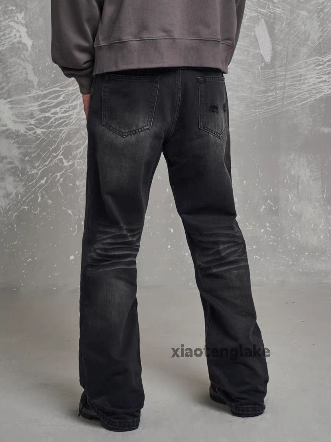 Jean × Vintage retro washed faded punk grunge loose baggy jeans Size US 28 / EU 44 - 5 Thumbnail