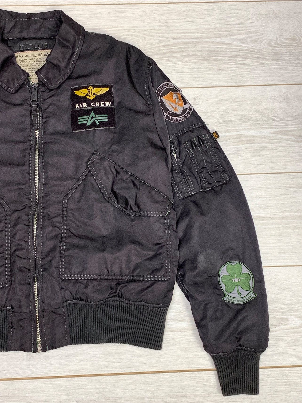 Alpha Industries Vintage Alpha Industries bomber jacket Size US XL / EU 56 / 4 - 3 Thumbnail
