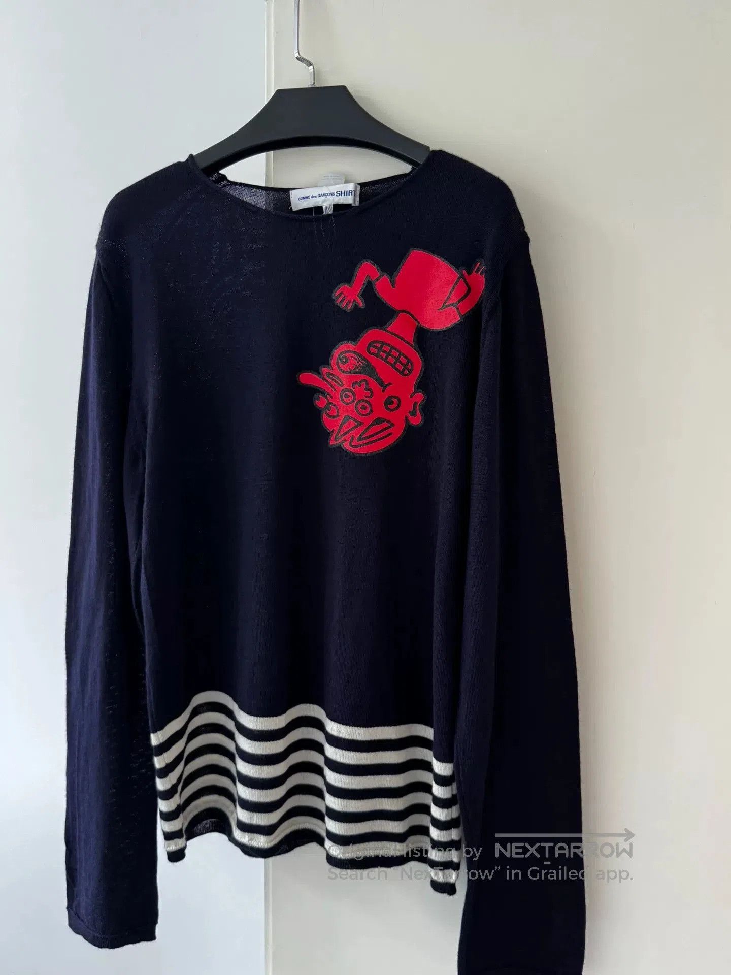 Comme des Garcons SHIRT CDG SHIRT Blue Stripe Sweatshirt. Size US S / EU 44-46 / 1 - 4 Thumbnail