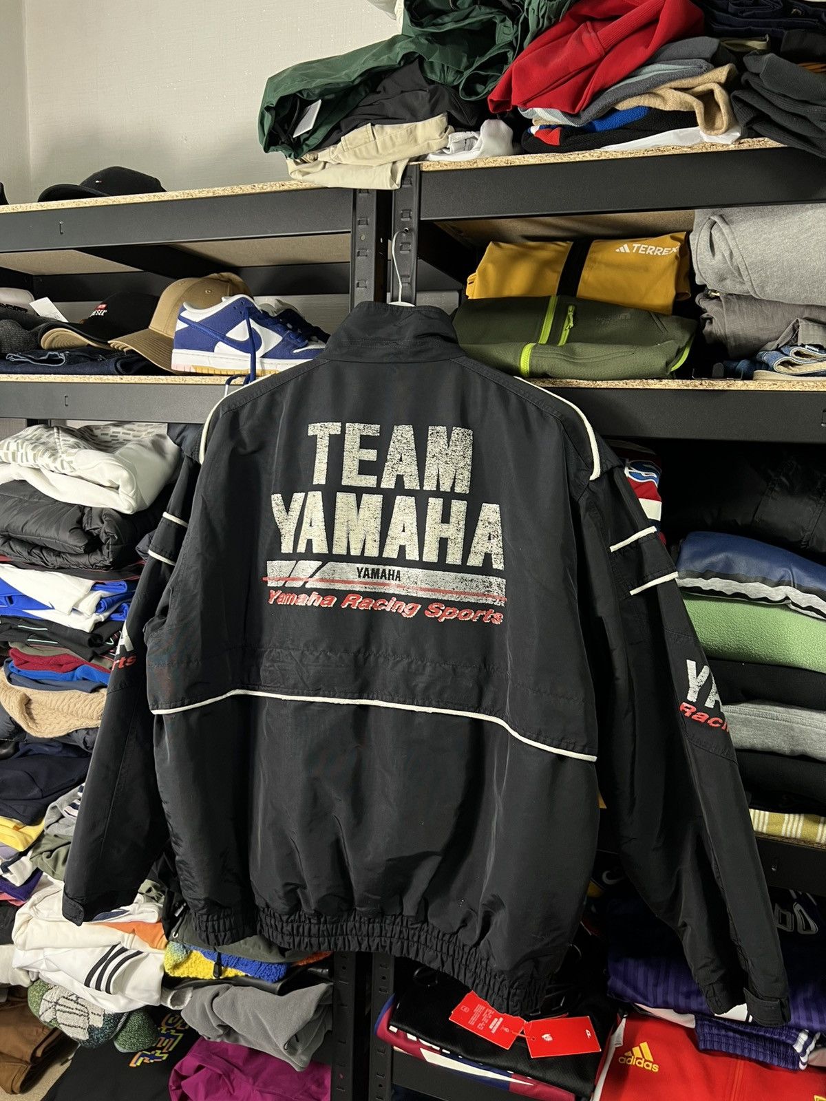 Yamaha Vintage Yamaha Team Racing Sports Jacket Black 80s style 3XL Size US XXL / EU 58 / 5 - 2 Thumbnail