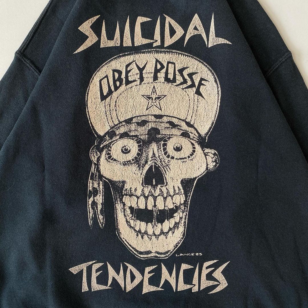 Band Tees × Obey 🔥Vintage Obey x Suicidal Tendencies Sweatshirt Crewneck Size US S / EU 44-46 / 1 - 4 Thumbnail